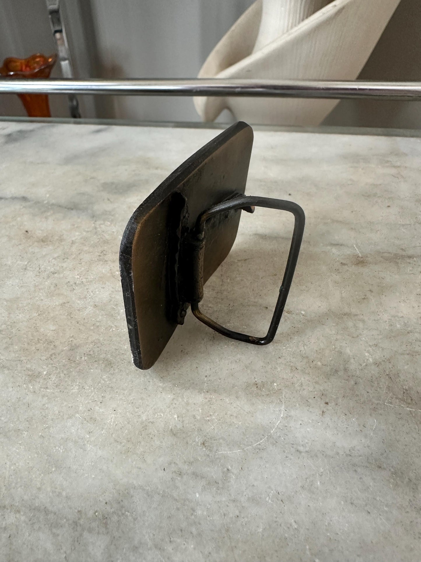 Vintage Belt Buckle, Solid Brass, Eagle Spirit Of America