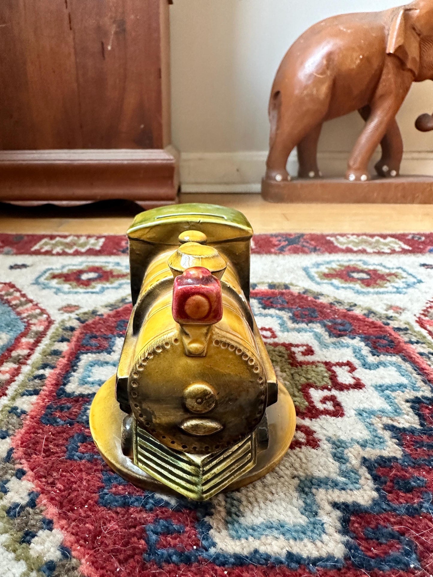 VTG Small Japan Ceramic Valley Railroad Train Coin Bank — Essex, CT