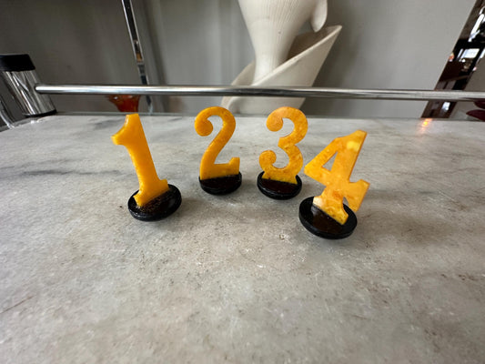 Vintage Art Deco Game Celluloid / Bakelite Bridge Markers Original Box, 1930s-40s,