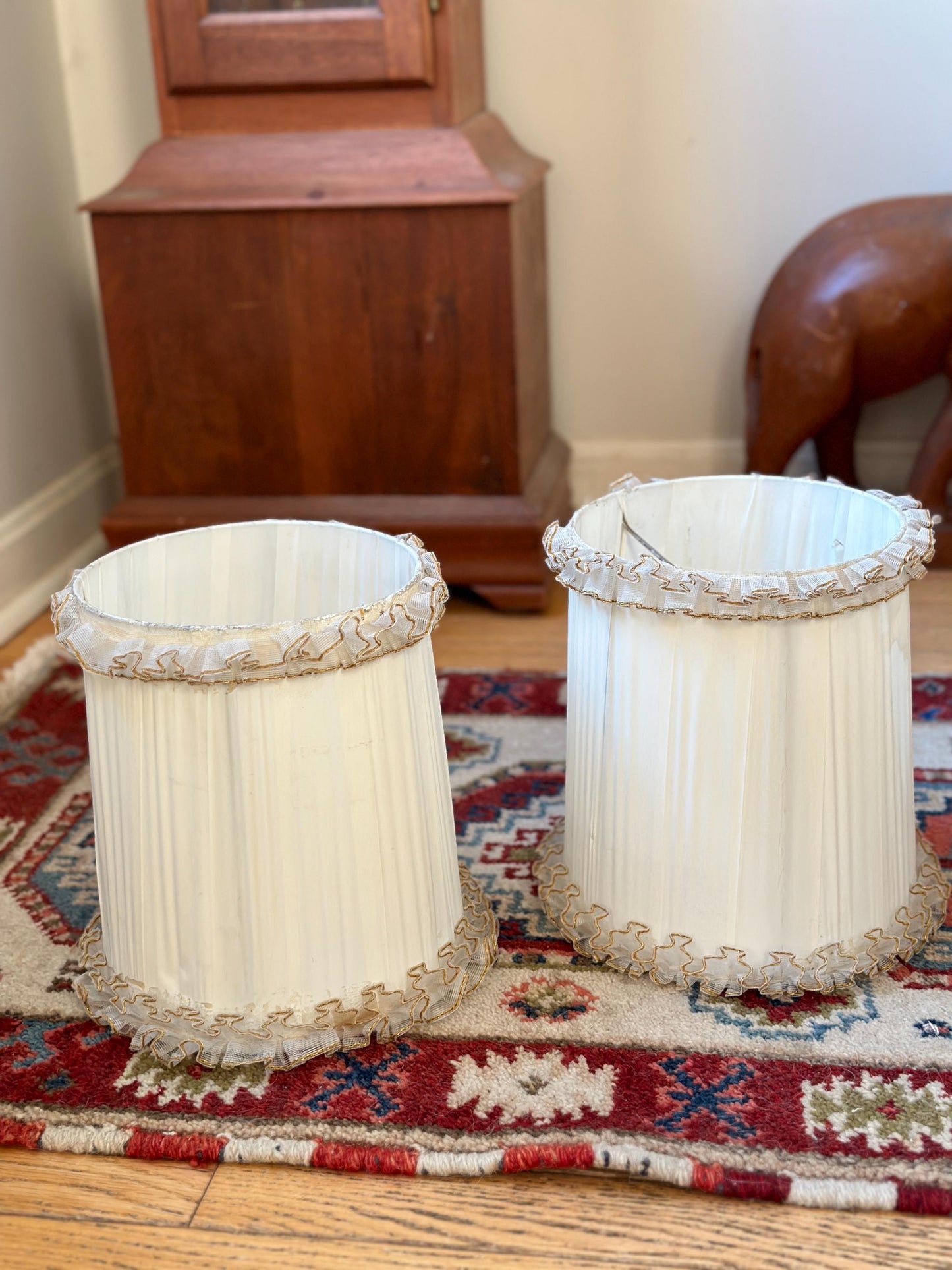 Vintage Art Deco Crystal Table Lamps | Hollywood Regency Lighting