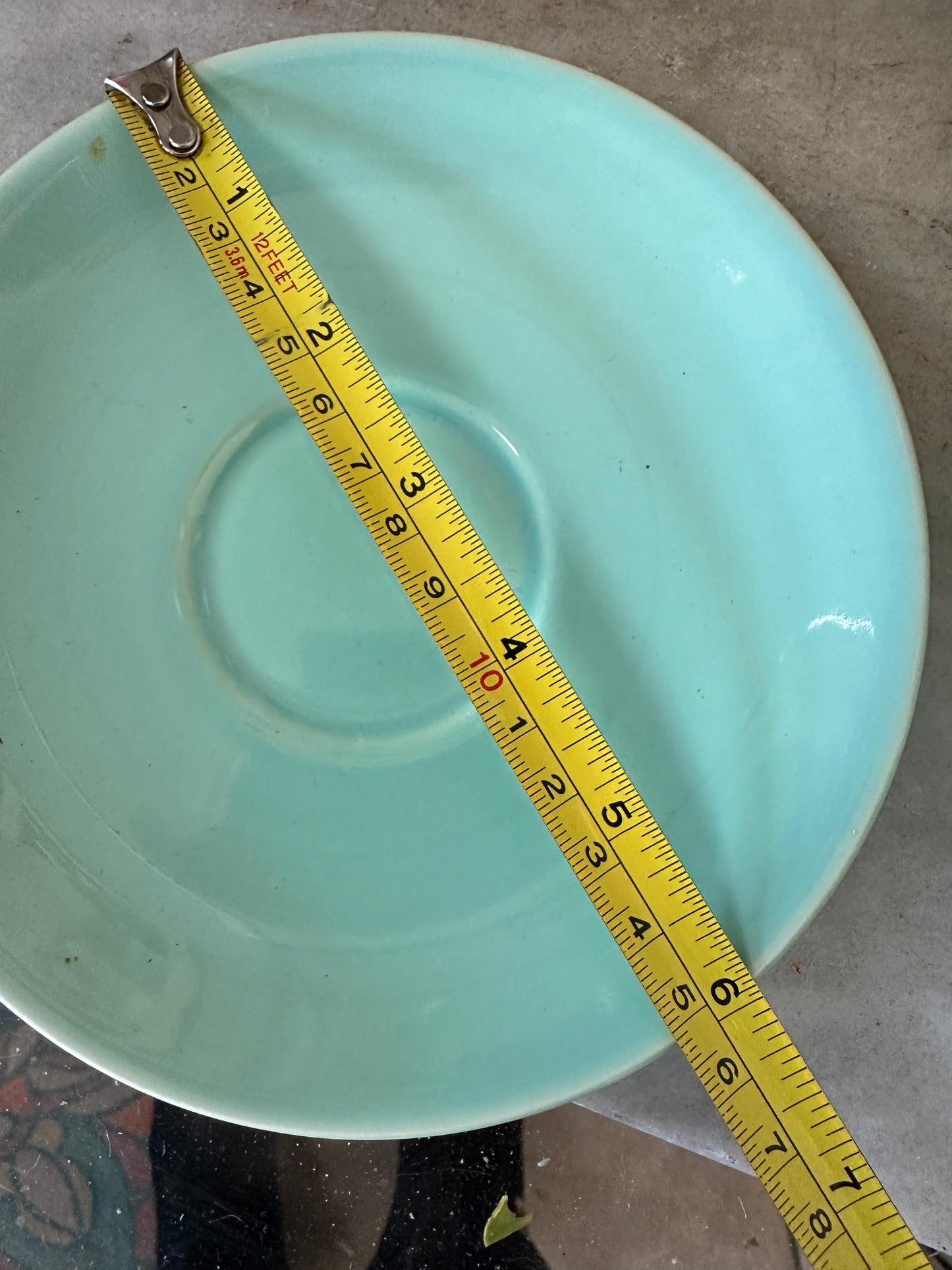 1930s Lu-Ray Pastel Cup and Saucer Set, Retro Kitchen Decor