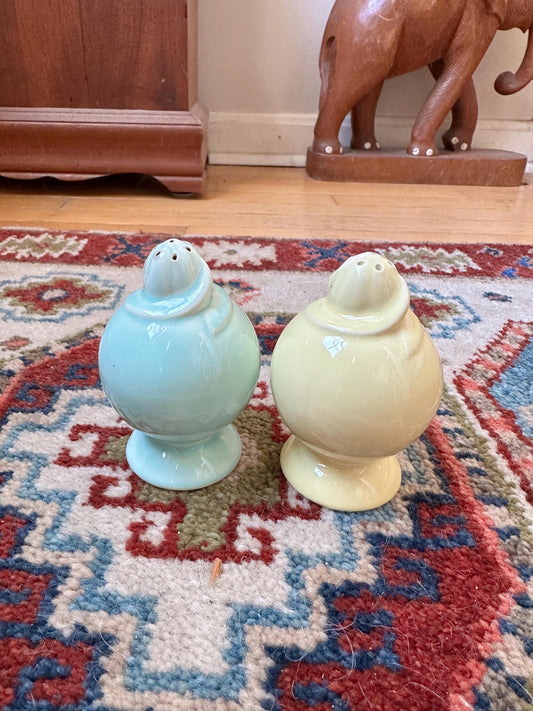Vintage Lu-Ray Pastels Salt and Pepper Shakers | Blue and Yellow TS&T
