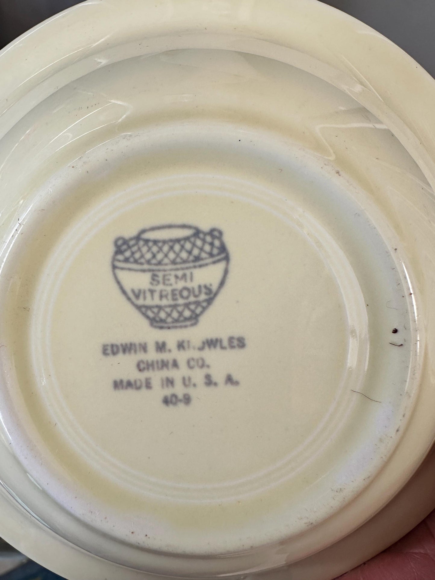 Vintage Edwin Knowles Berry Bowls (Set of 3) | Mid-Century Pastel Dinnerware