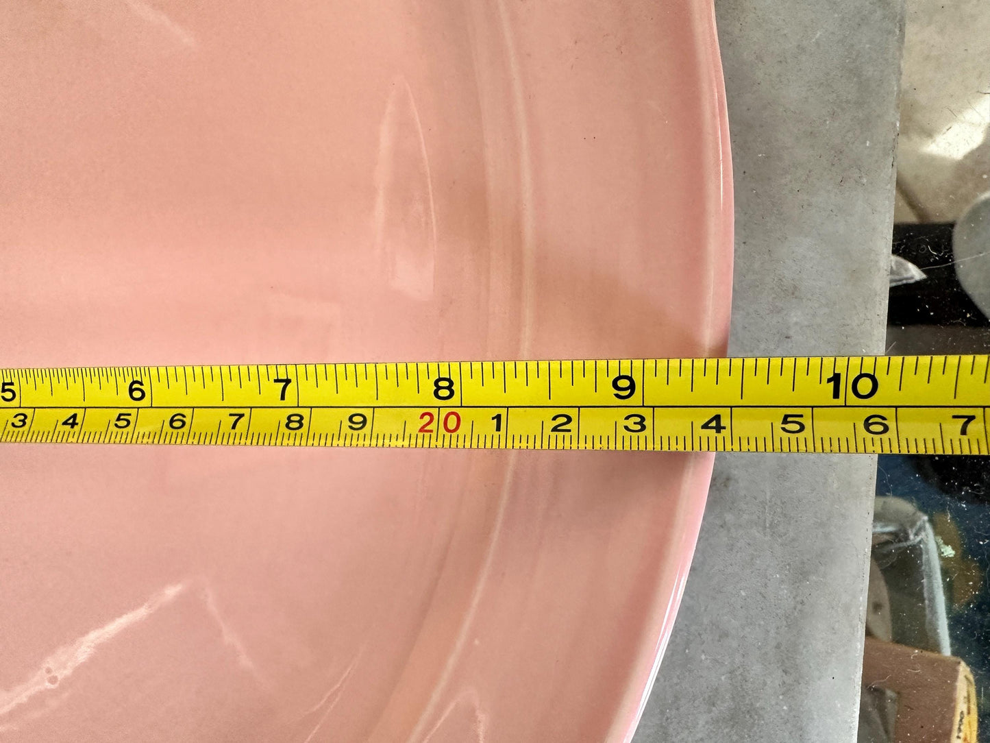 Vintage Lu-Ray Pastel Pink Platter | Mid-Century Taylor Smith Taylor Dinnerware
