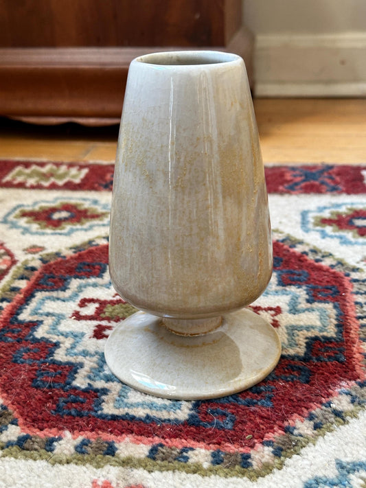 Vintage Freeman McFarlin Vase | California Pottery | Mid Century Modern | Neutral Drip Glaze | 6.25”