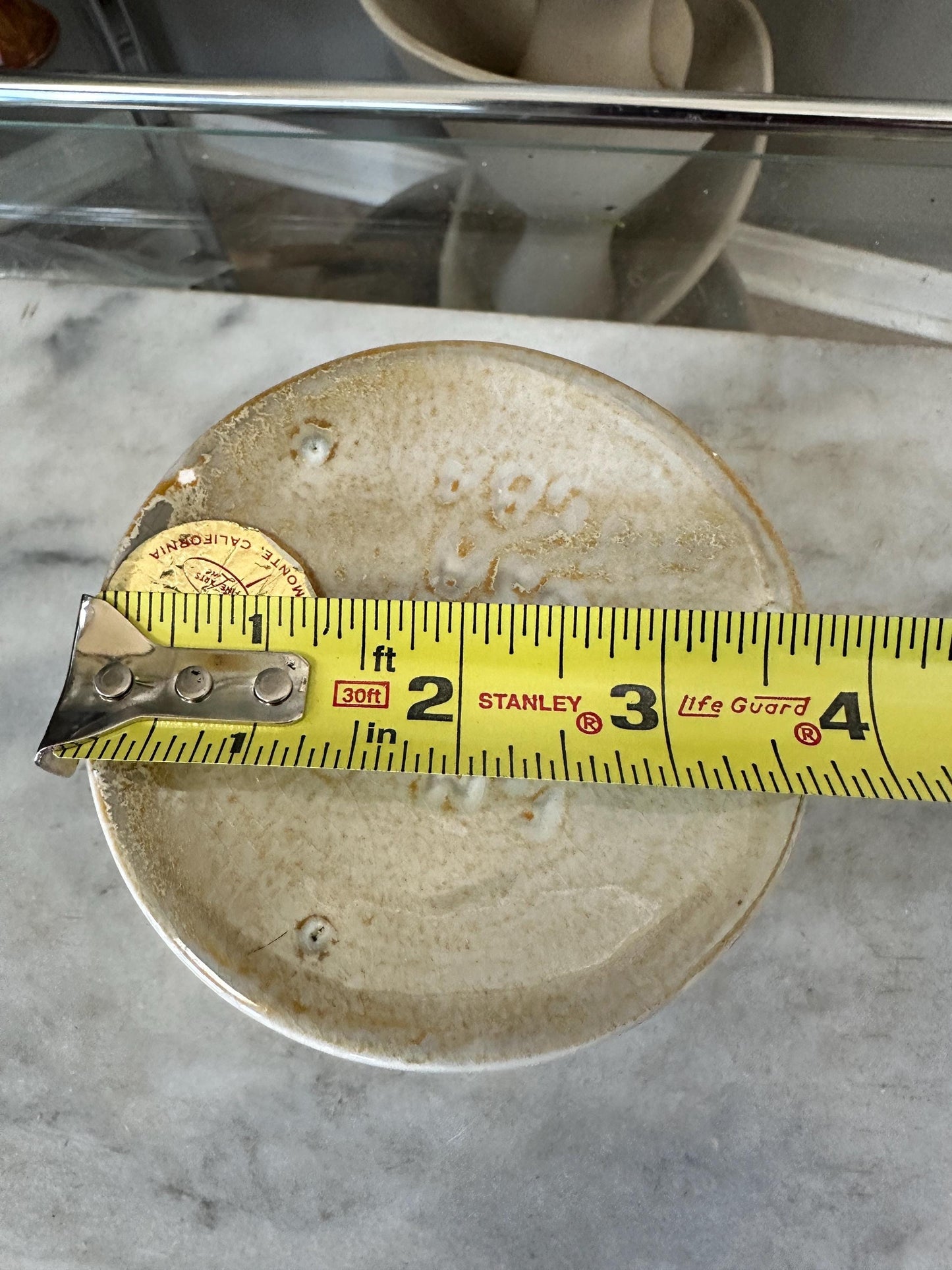 Vintage Freeman McFarlin Vase | California Pottery | Mid Century Modern | Neutral Drip Glaze | 6.25”