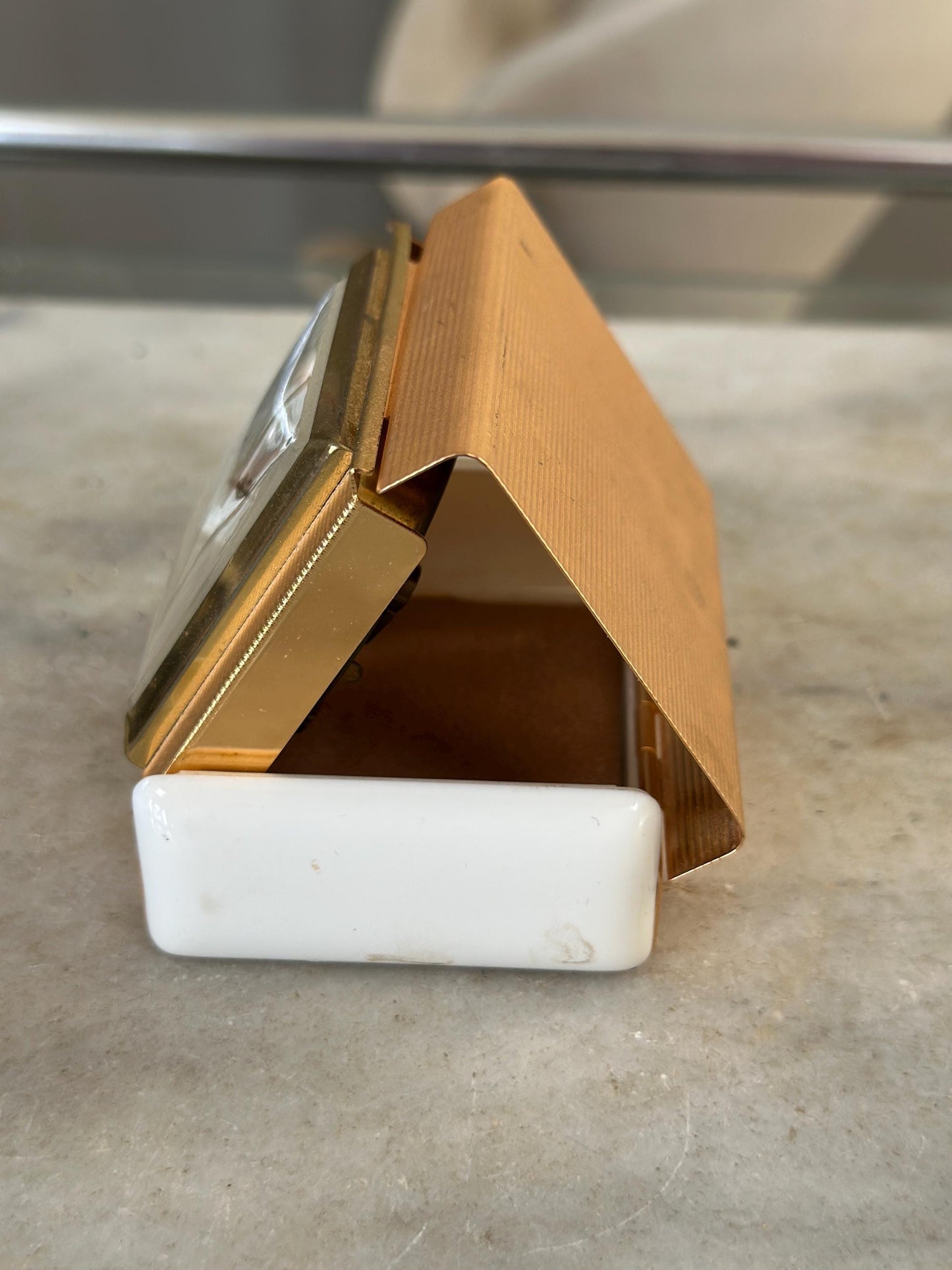 Vintage Seth Thomas Exclusive 150 Anniversary Wind-Up Travel Clock HTF, Rare