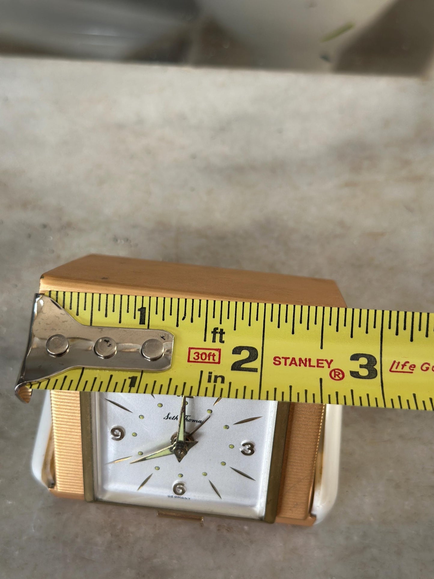 Vintage Seth Thomas Exclusive 150 Anniversary Wind-Up Travel Clock HTF, Rare