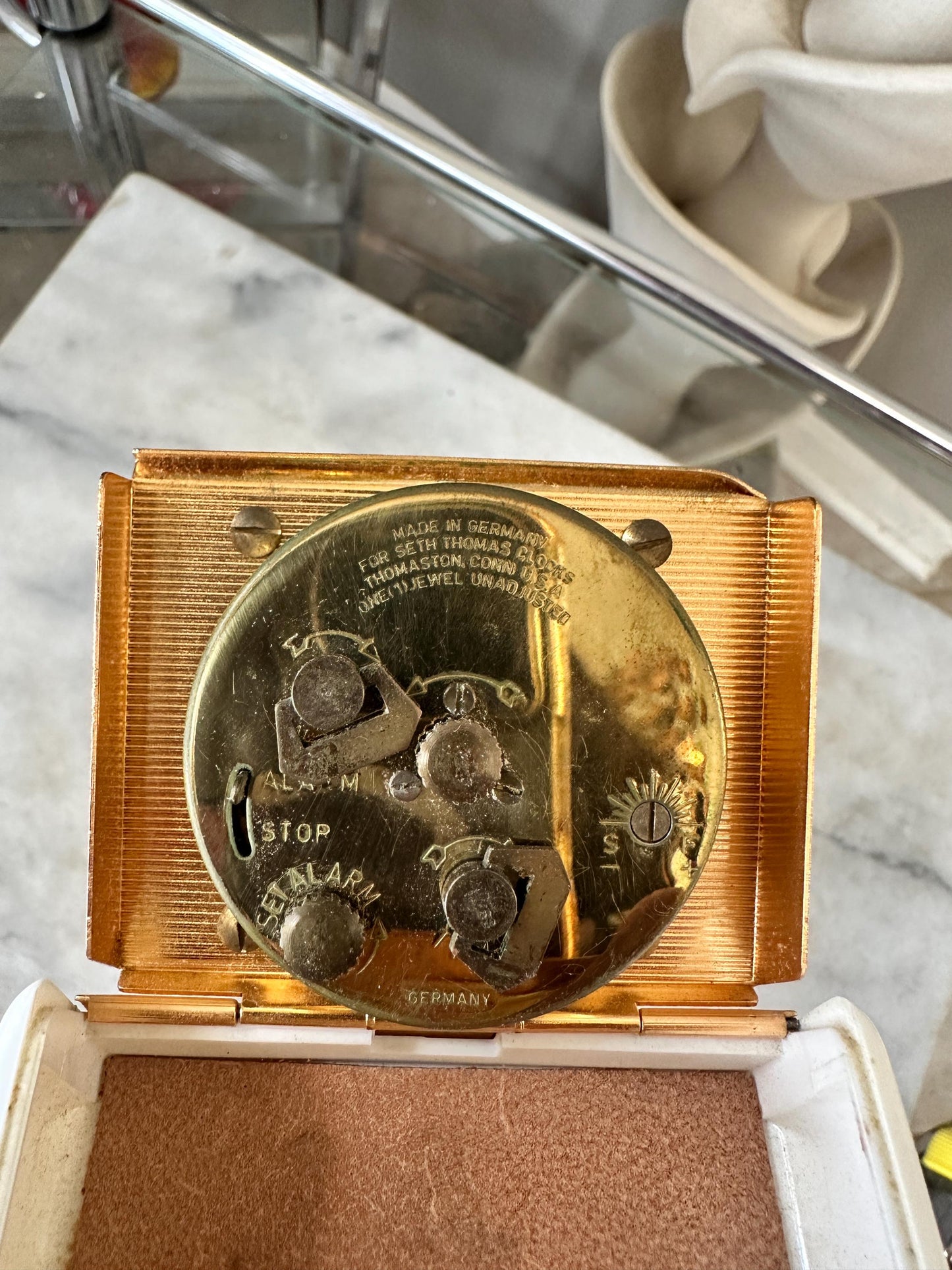 Vintage Seth Thomas Exclusive 150 Anniversary Wind-Up Travel Clock HTF, Rare