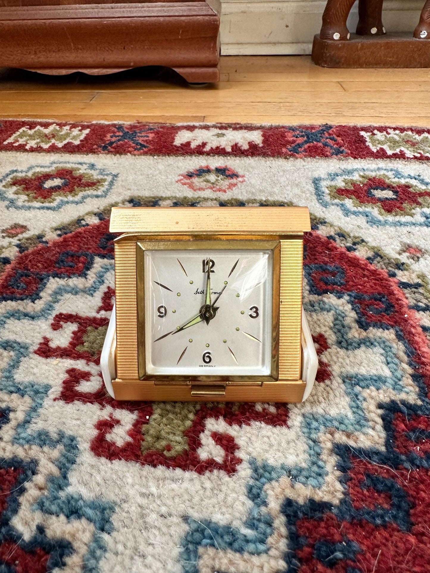 Vintage Seth Thomas Exclusive 150 Anniversary Wind-Up Travel Clock HTF, Rare