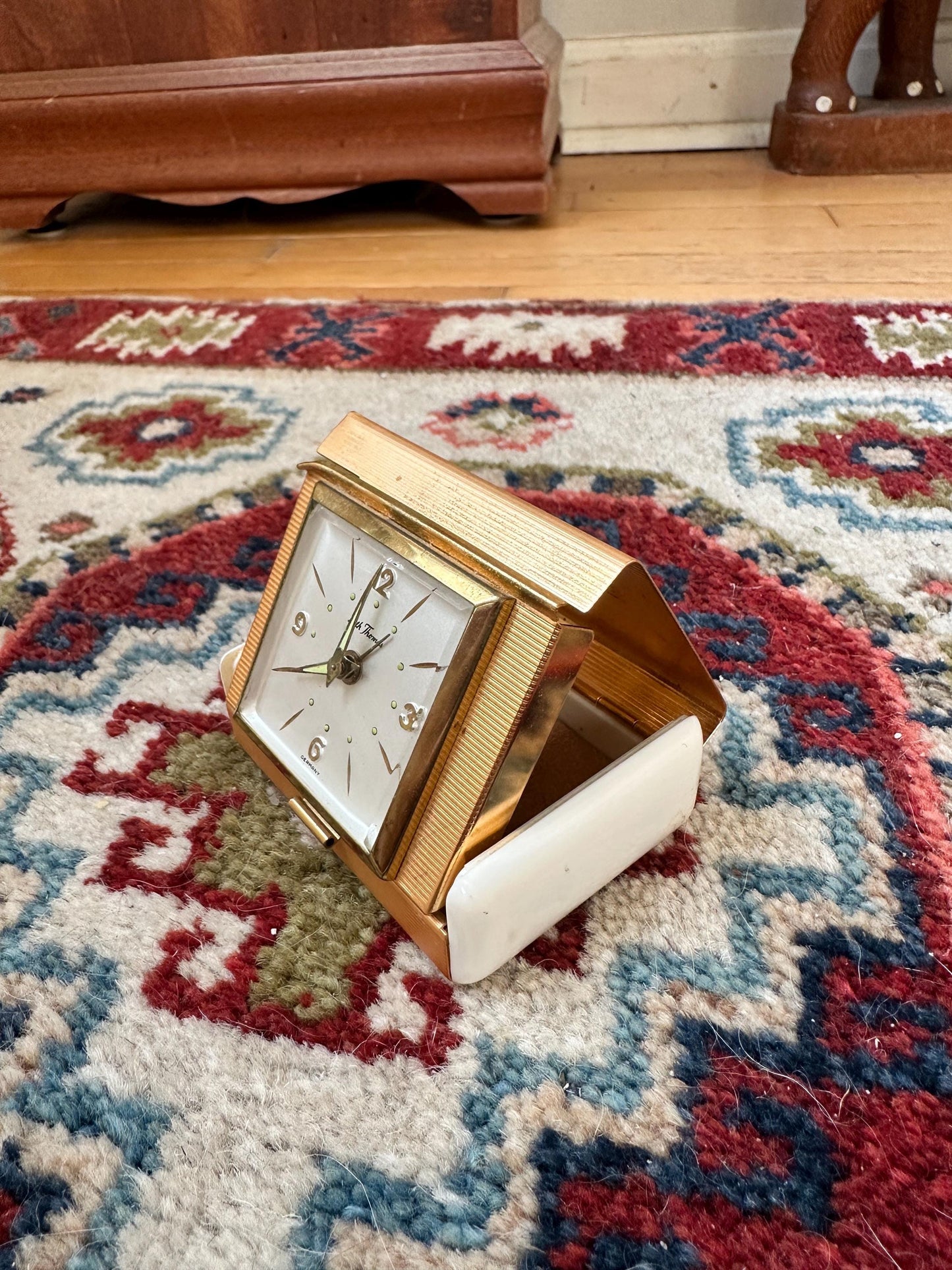 Vintage Seth Thomas Exclusive 150 Anniversary Wind-Up Travel Clock HTF, Rare