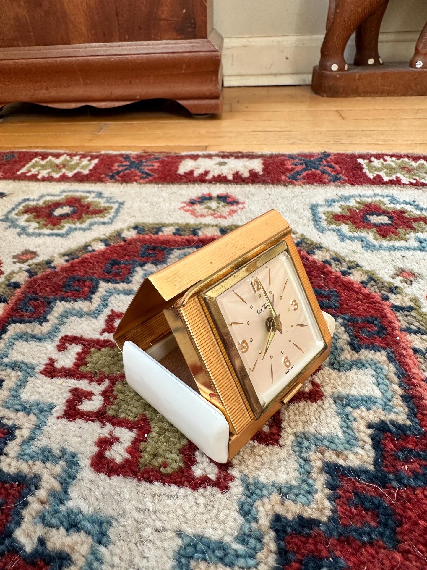 Vintage Seth Thomas Exclusive 150 Anniversary Wind-Up Travel Clock HTF, Rare