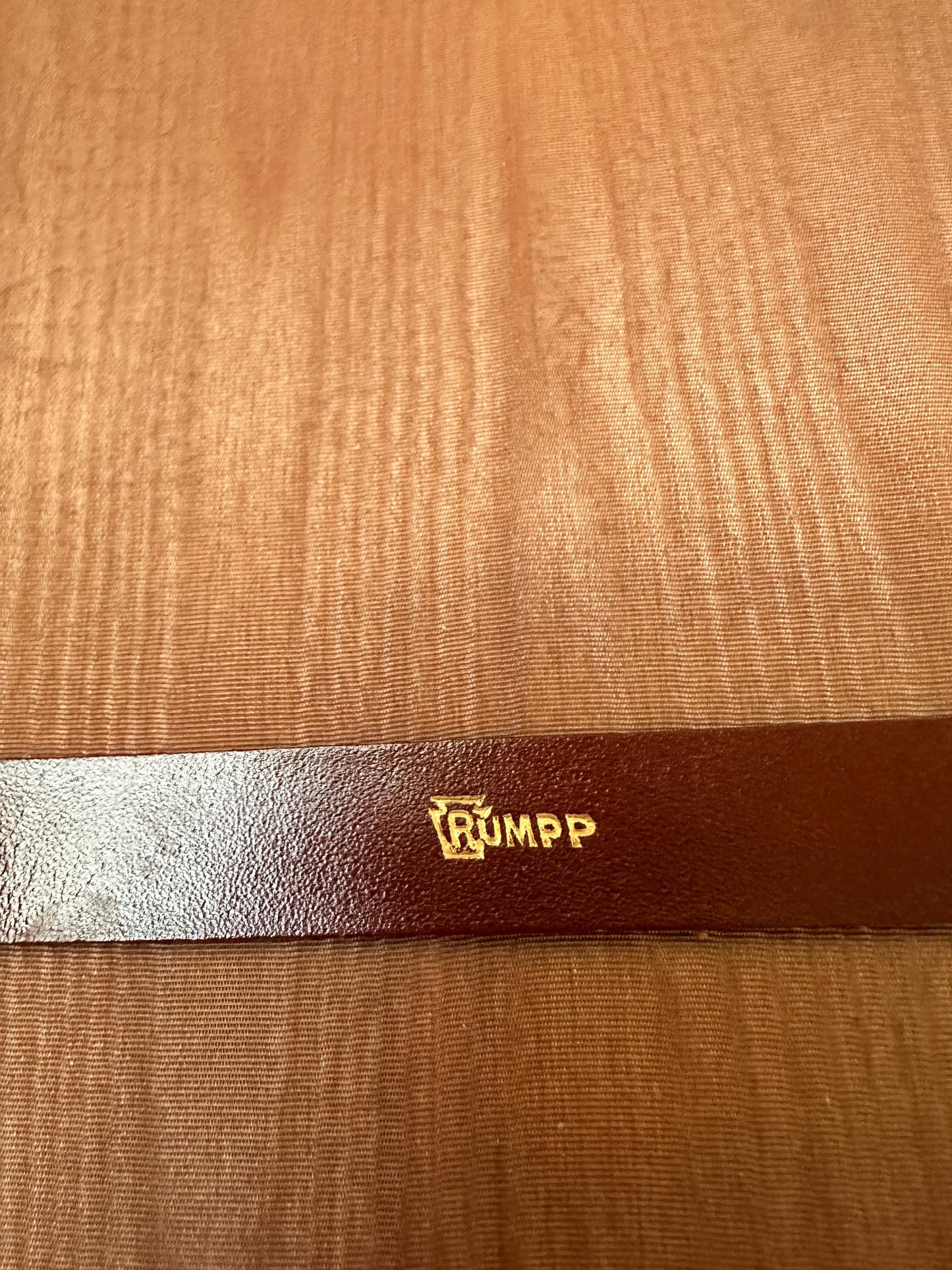 Vintage Rumpp Leather Tie Case, Mid-Century Travel Valet