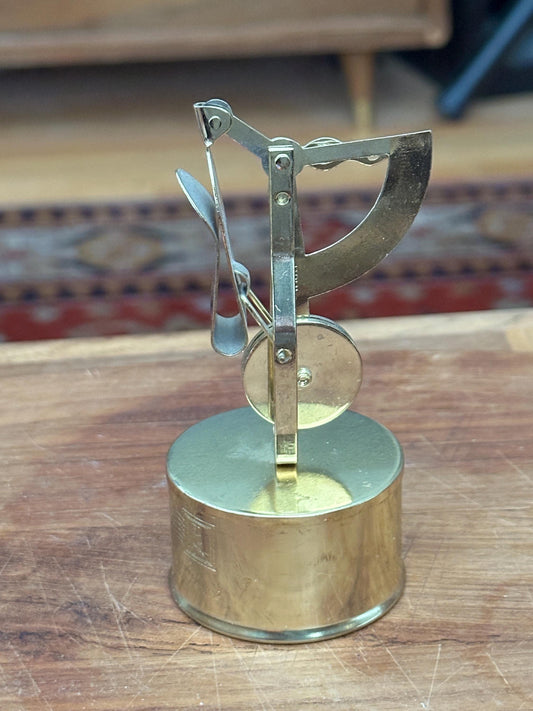 Vintage Desk Post Office Stamp Dispenser & Letter Scale | Brass Tone Metal | LEGO Japan | 1960s Office Decor | Postal Collectible