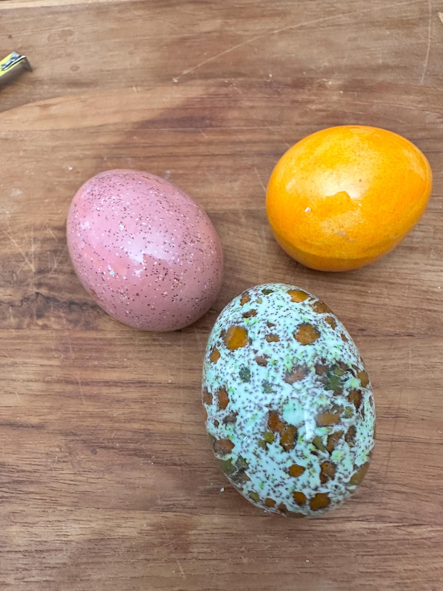 Ceramic Easter Egg,  Home Decor Decoration Tabletop Figurines, Lot Of 3