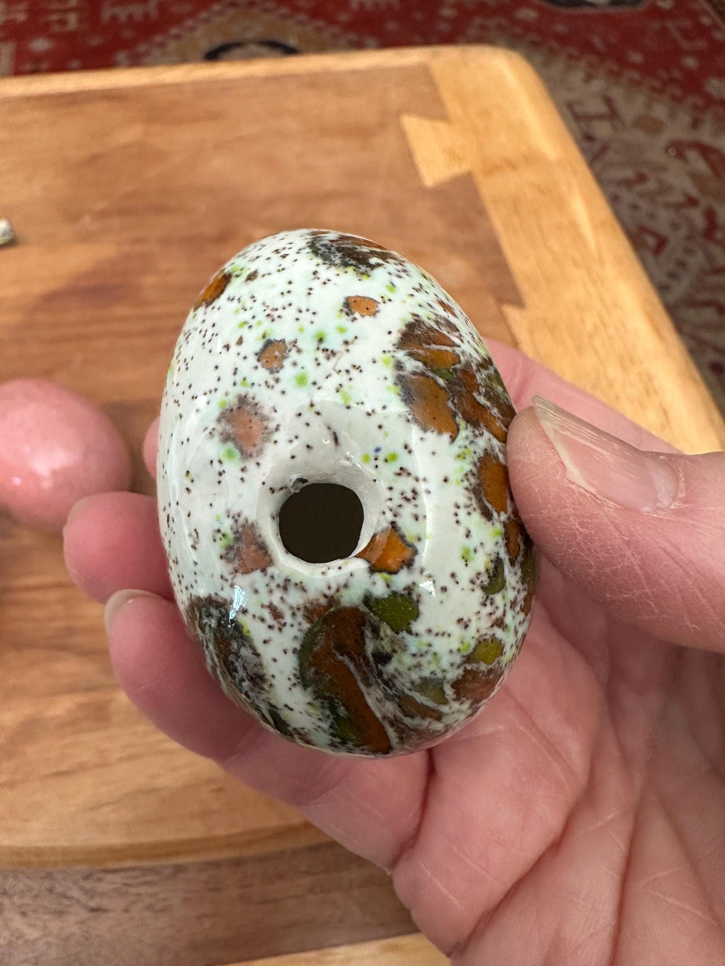 Ceramic Easter Egg,  Home Decor Decoration Tabletop Figurines, Lot Of 3