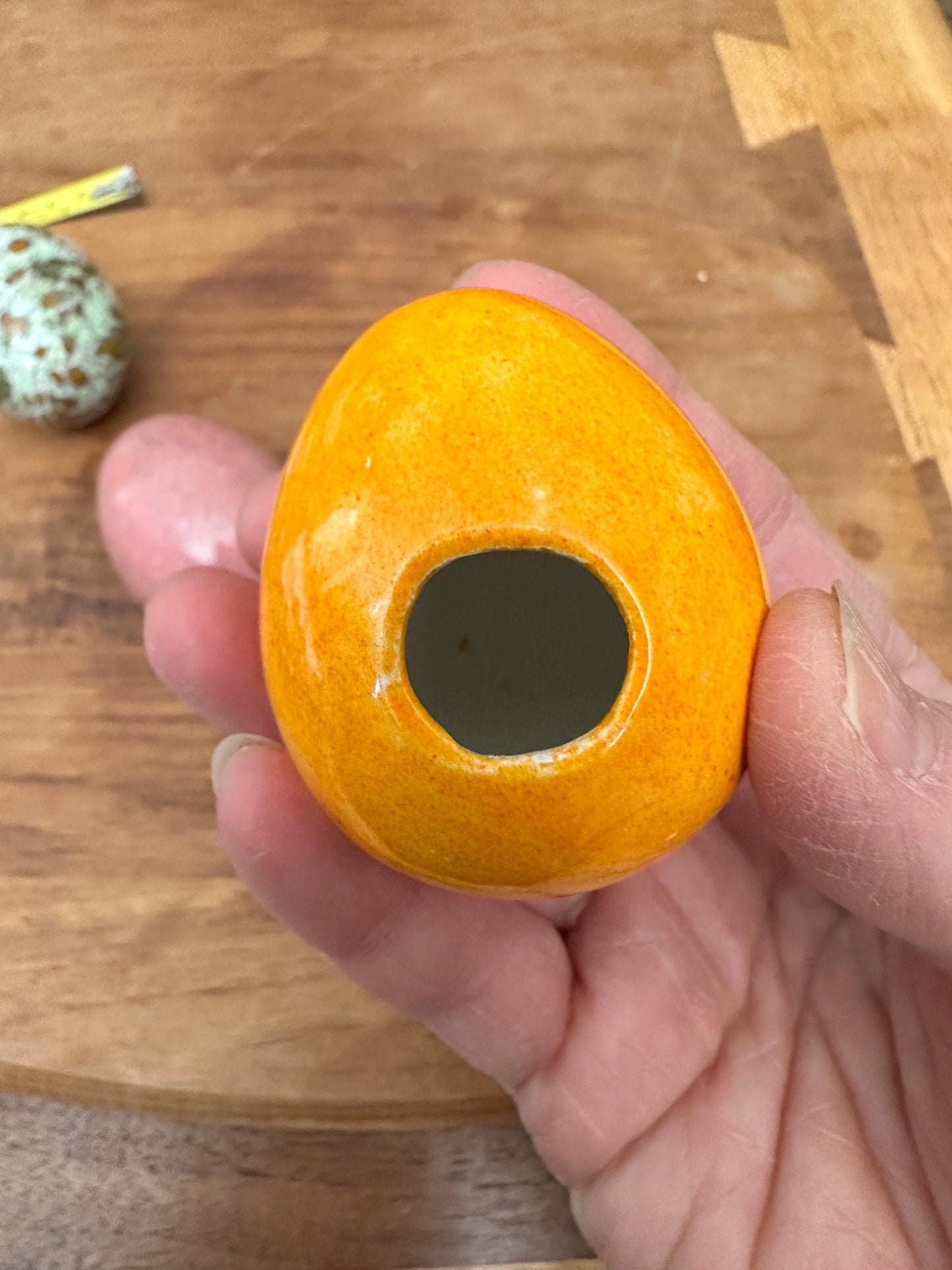 Ceramic Easter Egg,  Home Decor Decoration Tabletop Figurines, Lot Of 3