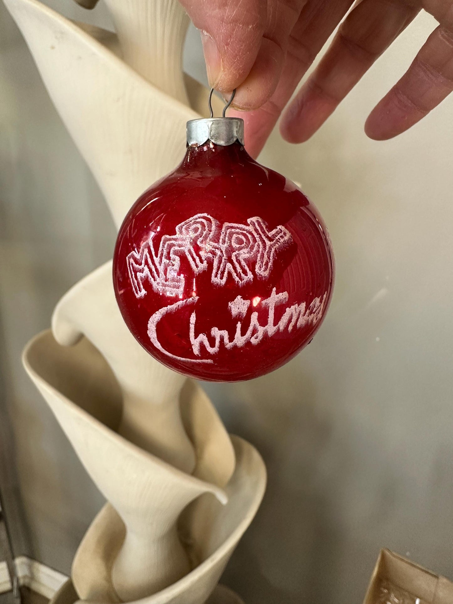 Vintage Pyramid Glass Christmas Ornaments – Starburst Set of 8, Made in USA