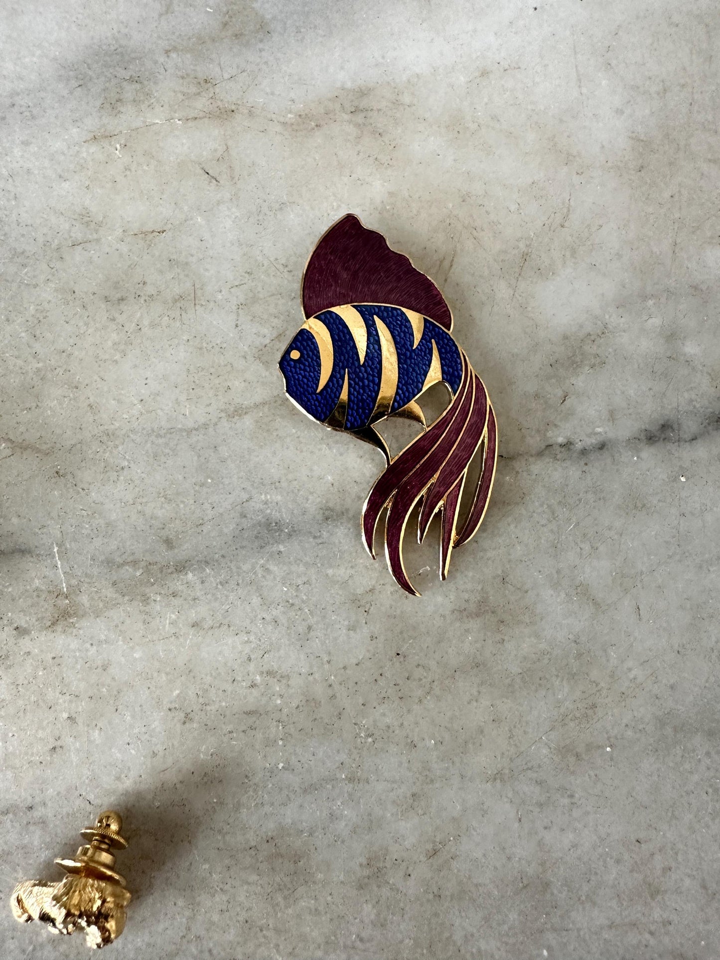 Vintage Enamel Brooch Lot – Whimsical Animal, Floral Pins, and More!