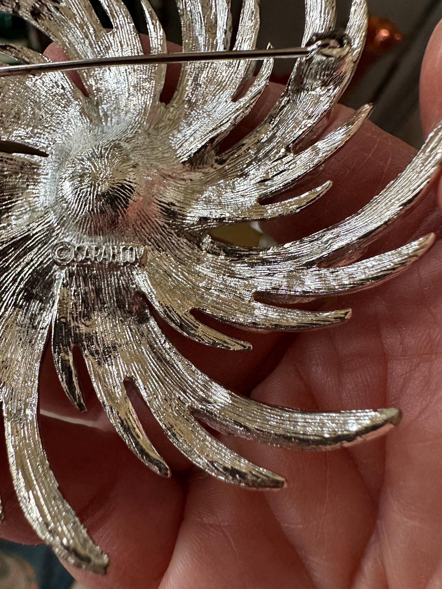 Vintage 1960s Floral Brooch Set – Sarah Coventry Sunflower, Mid-century Jewelry, MCM