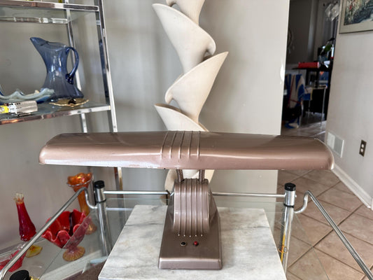 Vintage 1950s Dazor Gooseneck Desk Lamp – Mid Century Industrial Task Light