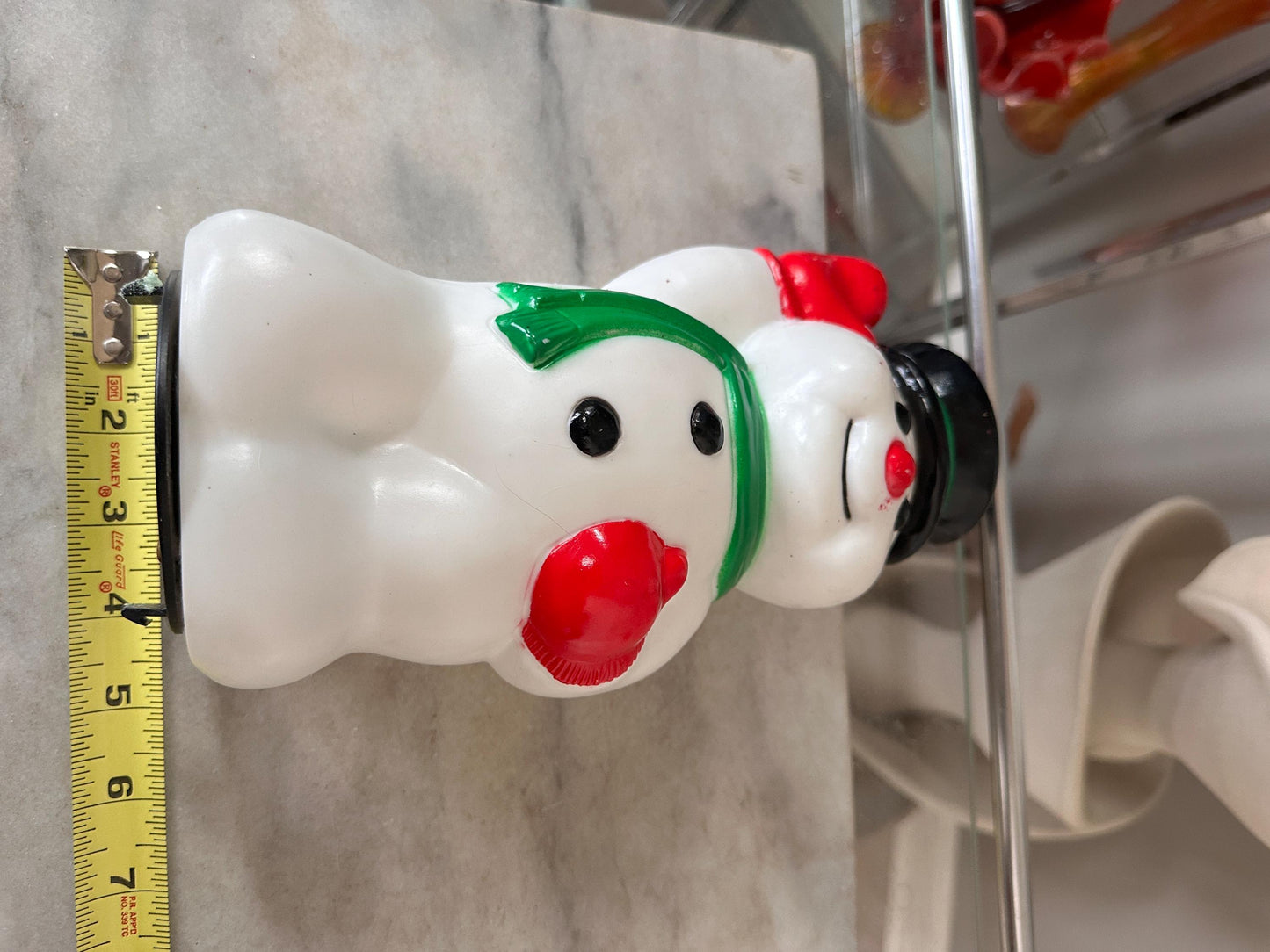 1999 Vintage General Foam 9" Frosty Snowman Blow Mold Pathway Light Topper