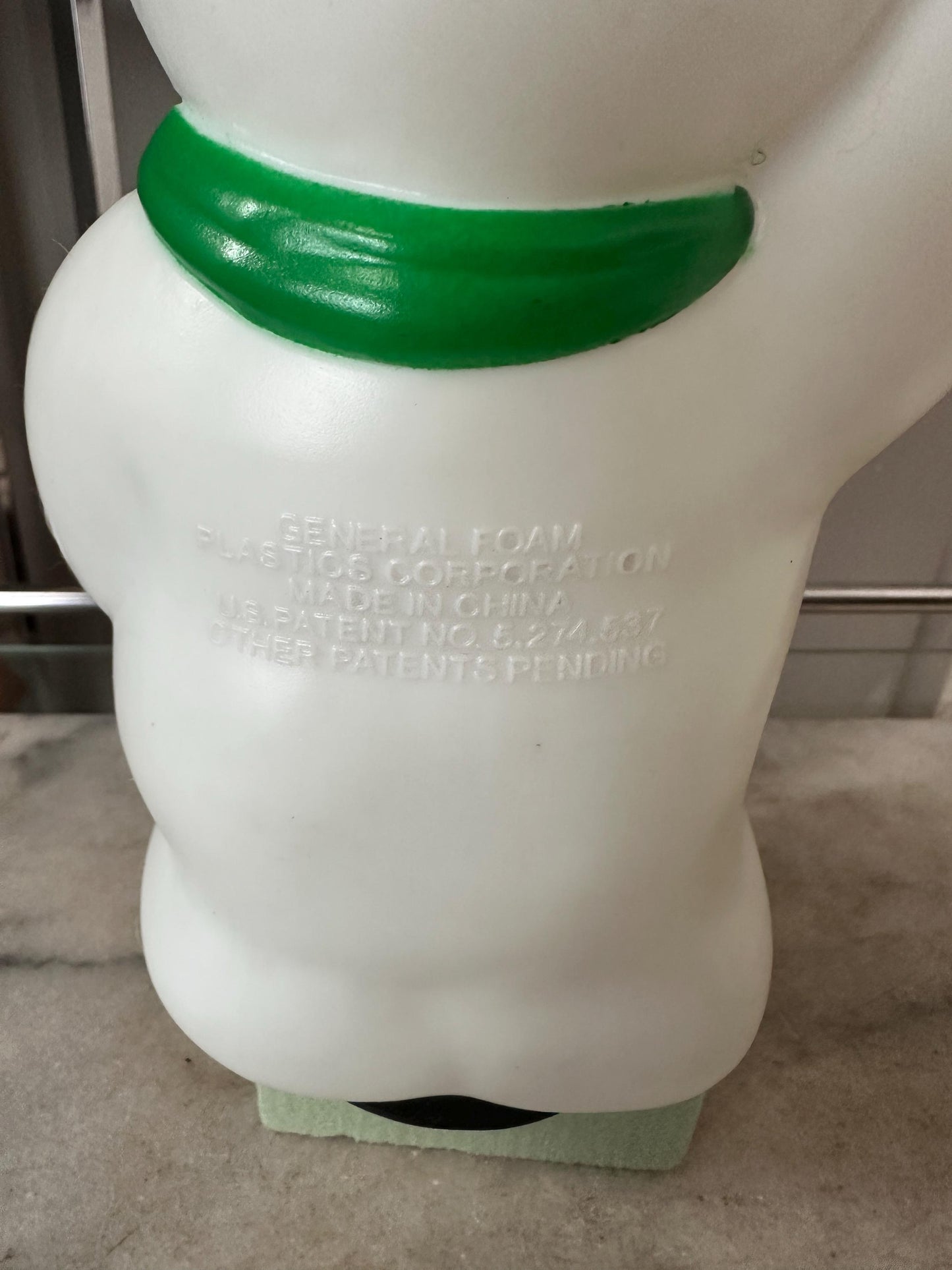 1999 Vintage General Foam 9" Frosty Snowman Blow Mold Pathway Light Topper