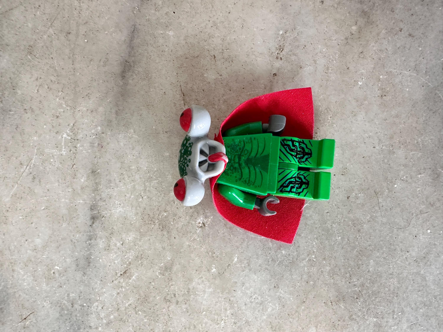 Lego Squidman - Space Police III Minifigure W/ Cape Alien Green From 5969 5980
