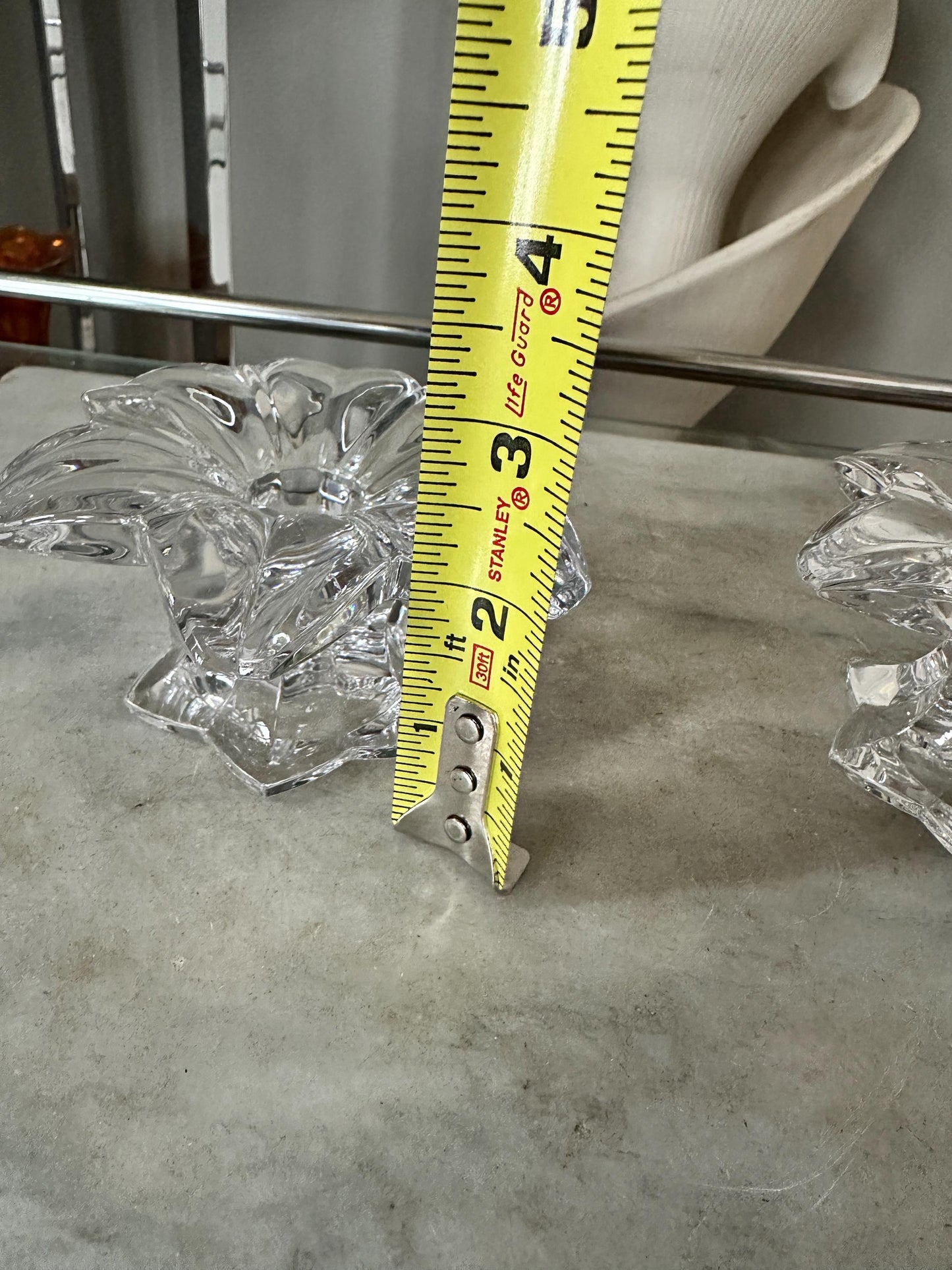 Vintage Mikasa Sunpetals Crystal Candlestick Holders (Pair) – Floral Petal Design