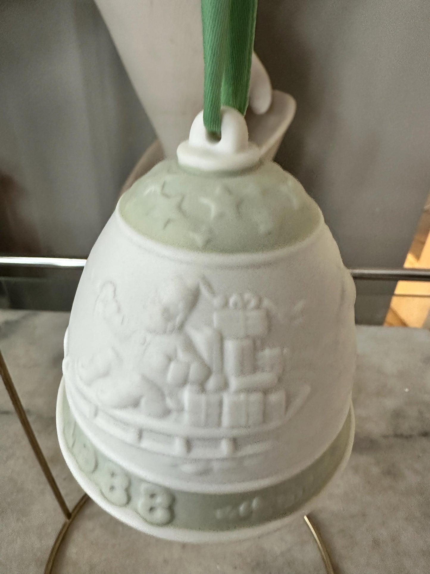 1988 Lladro Porcelain Christmas Bell Ornament – Retired Collectible Holiday Decor