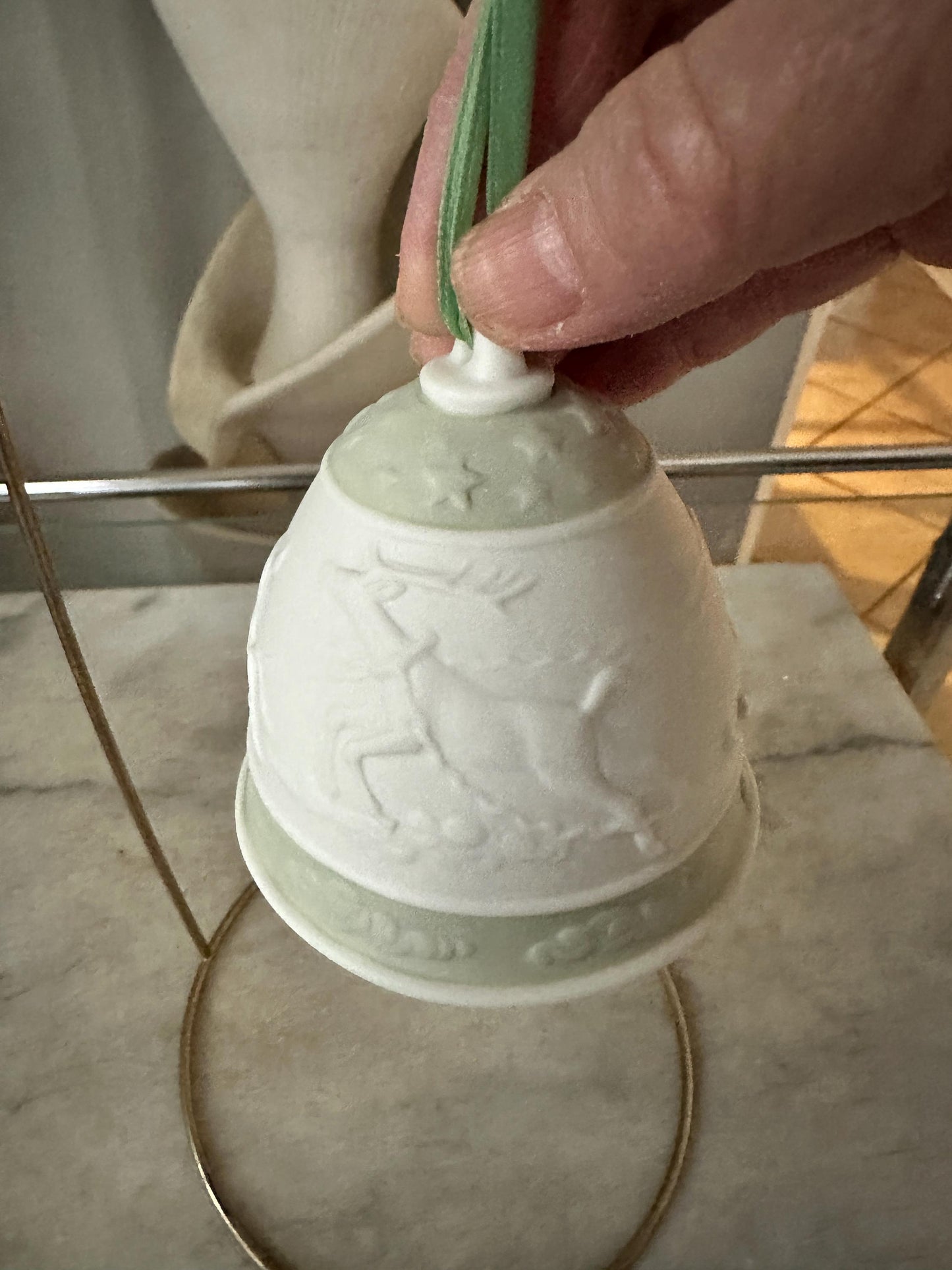1988 Lladro Porcelain Christmas Bell Ornament – Retired Collectible Holiday Decor
