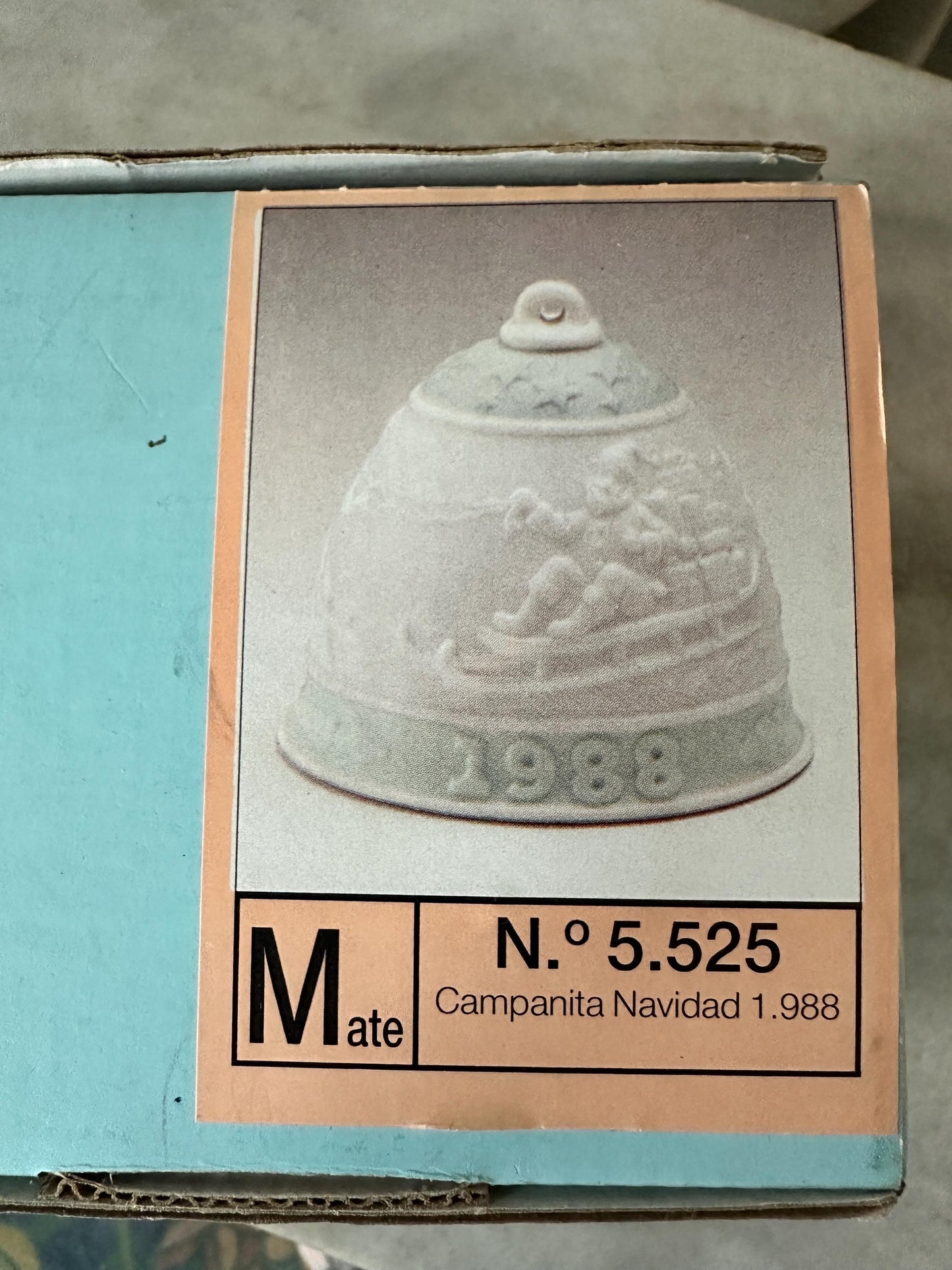 1988 Lladro Porcelain Christmas Bell Ornament – Retired Collectible Holiday Decor