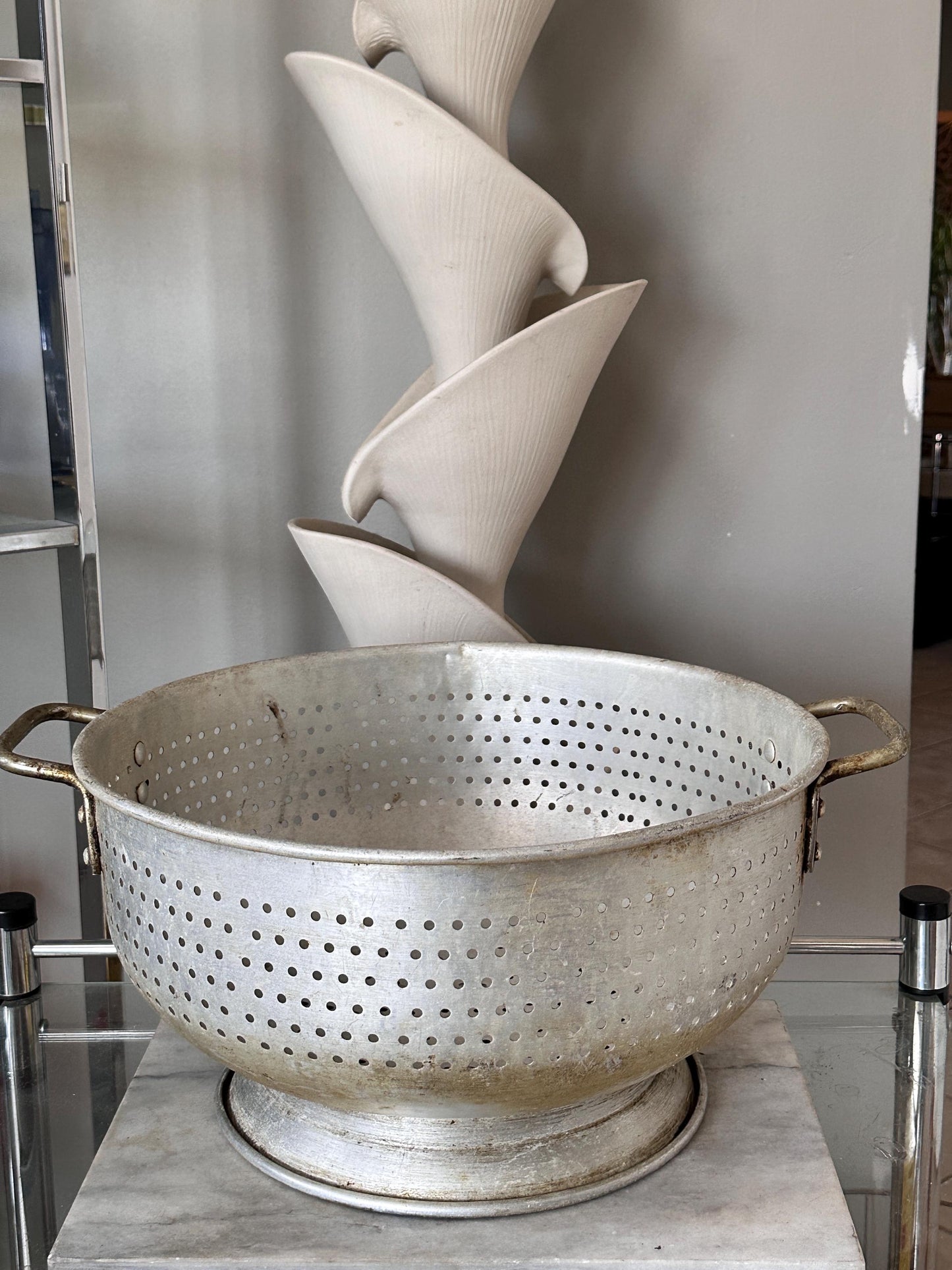 Vintage Commercial Grade Wear Ever Colander, Model 4616, Extra Large Industrial Strainer, Farmhouse Style