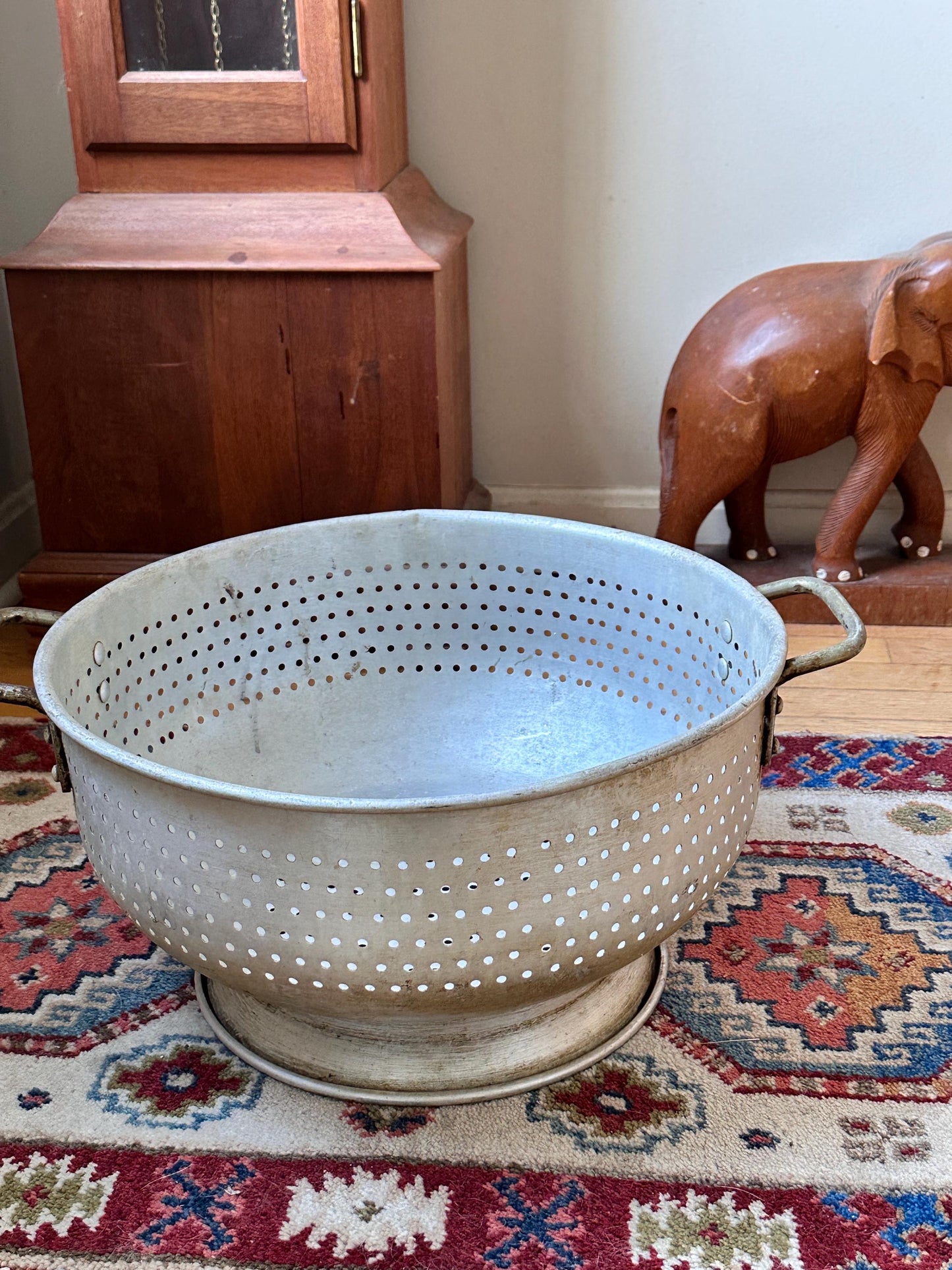 Vintage Commercial Grade Wear Ever Colander, Model 4616, Extra Large Industrial Strainer, Farmhouse Style