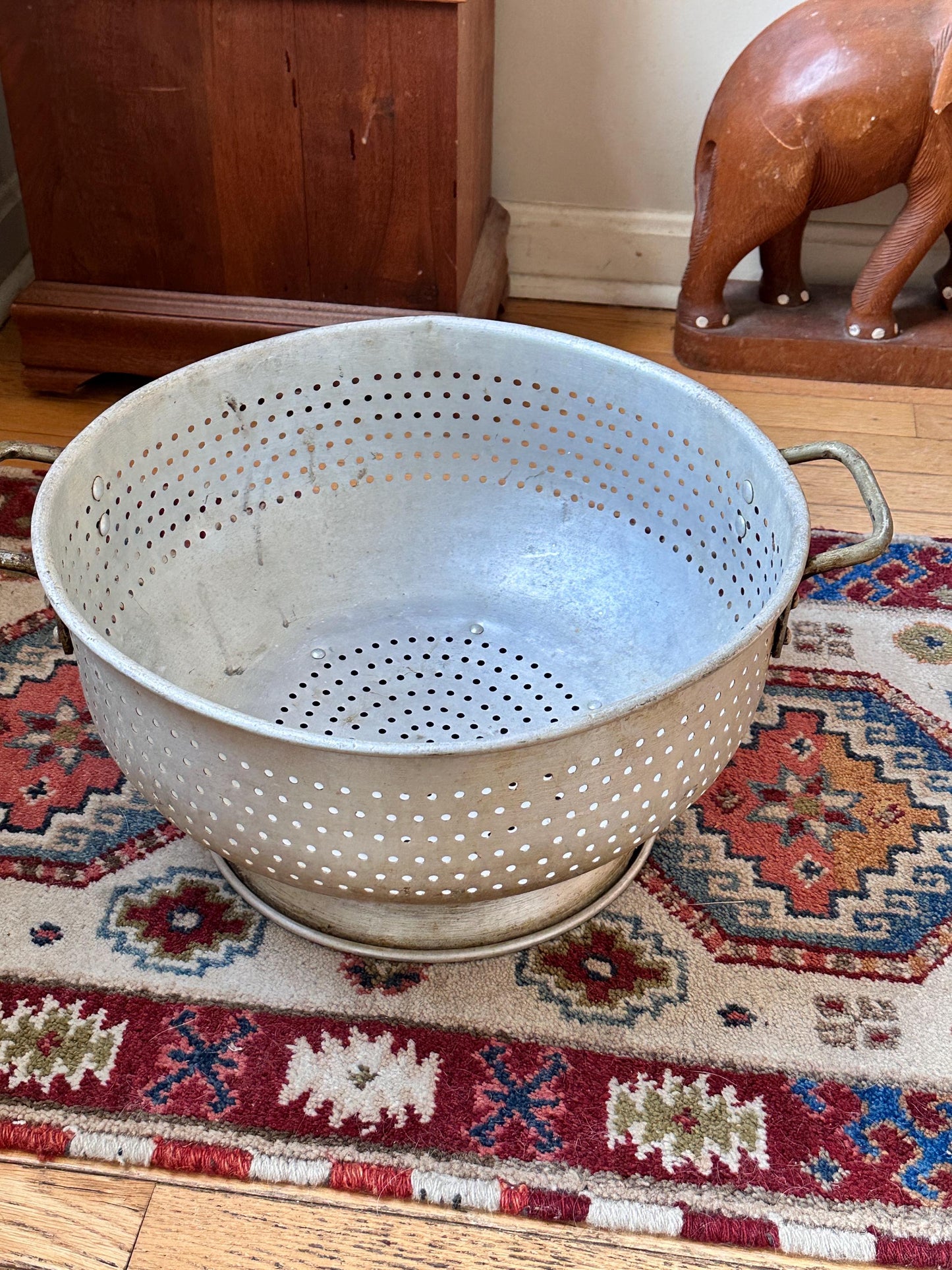 Vintage Commercial Grade Wear Ever Colander, Model 4616, Extra Large Industrial Strainer, Farmhouse Style