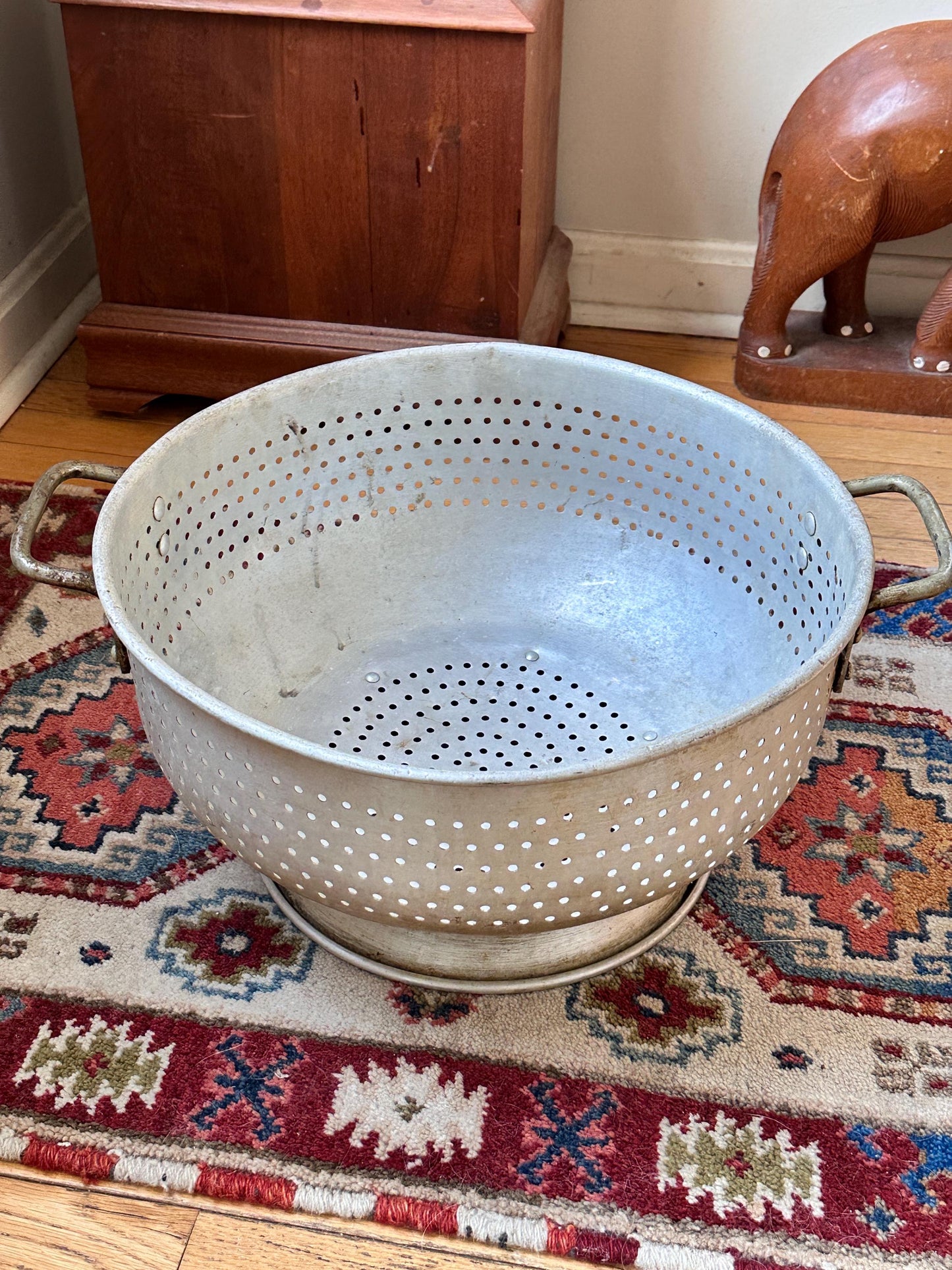 Vintage Commercial Grade Wear Ever Colander, Model 4616, Extra Large Industrial Strainer, Farmhouse Style
