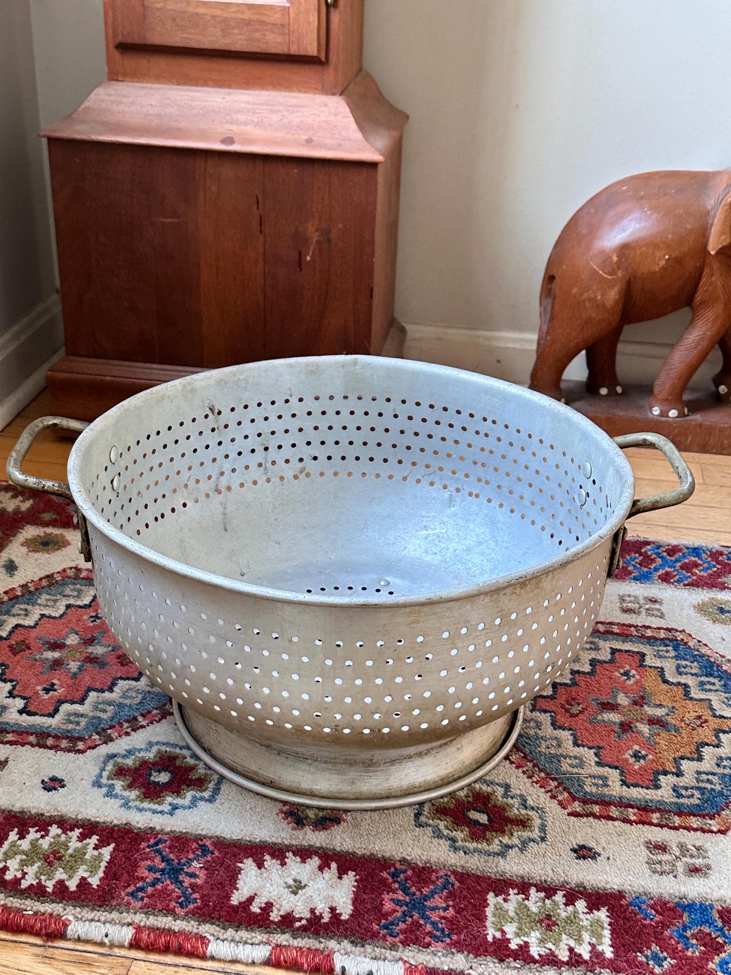 Vintage Commercial Grade Wear Ever Colander, Model 4616, Extra Large Industrial Strainer, Farmhouse Style