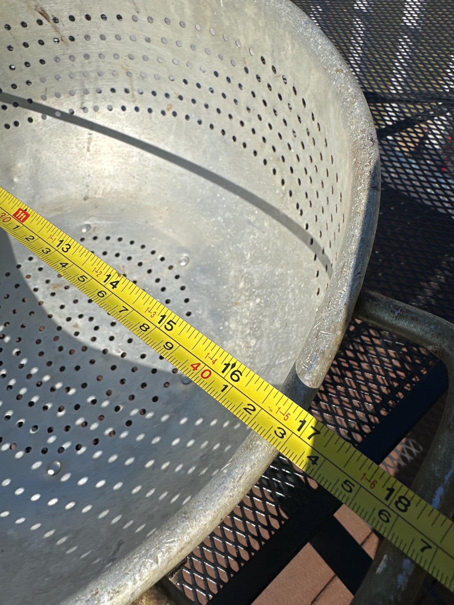 Vintage Commercial Grade Wear Ever Colander, Model 4616, Extra Large Industrial Strainer, Farmhouse Style