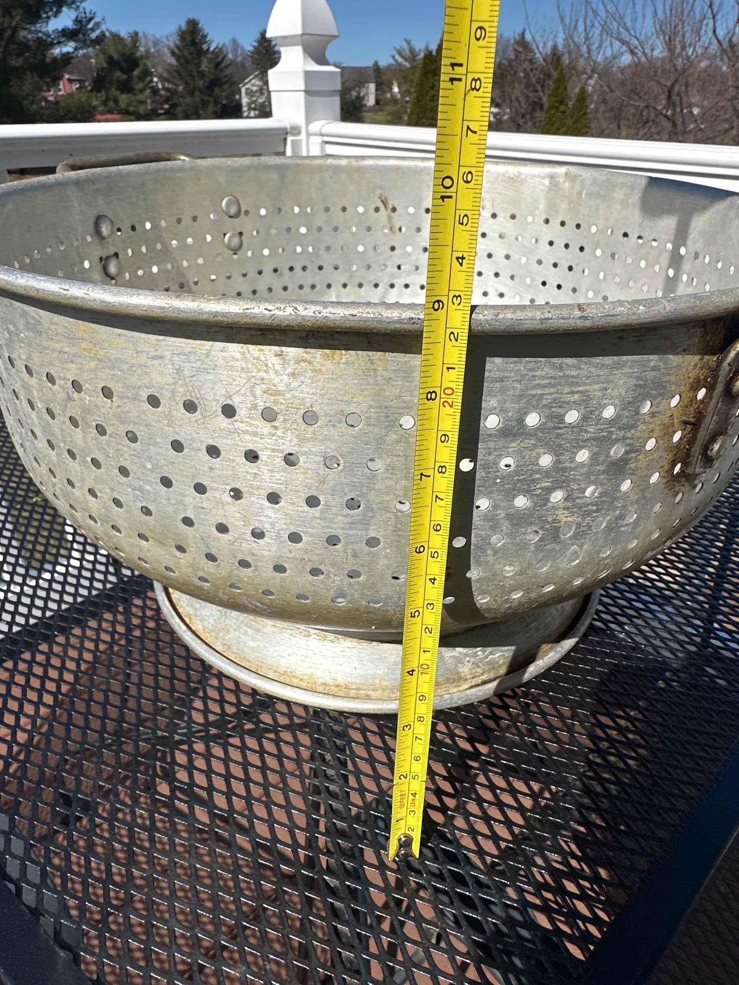 Vintage Commercial Grade Wear Ever Colander, Model 4616, Extra Large Industrial Strainer, Farmhouse Style