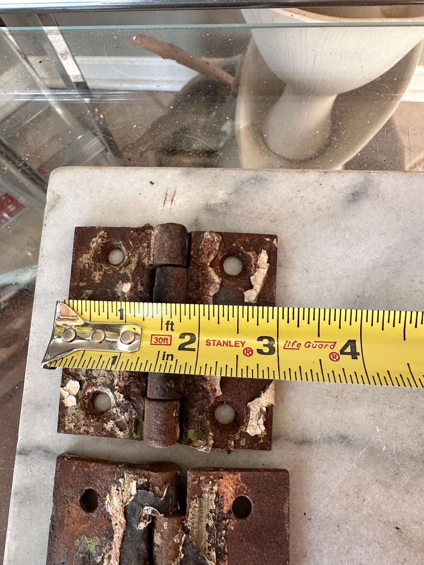 Lot of 12 Vintage Door Hardware Pieces | Hinges, Handles, Architectural Accents