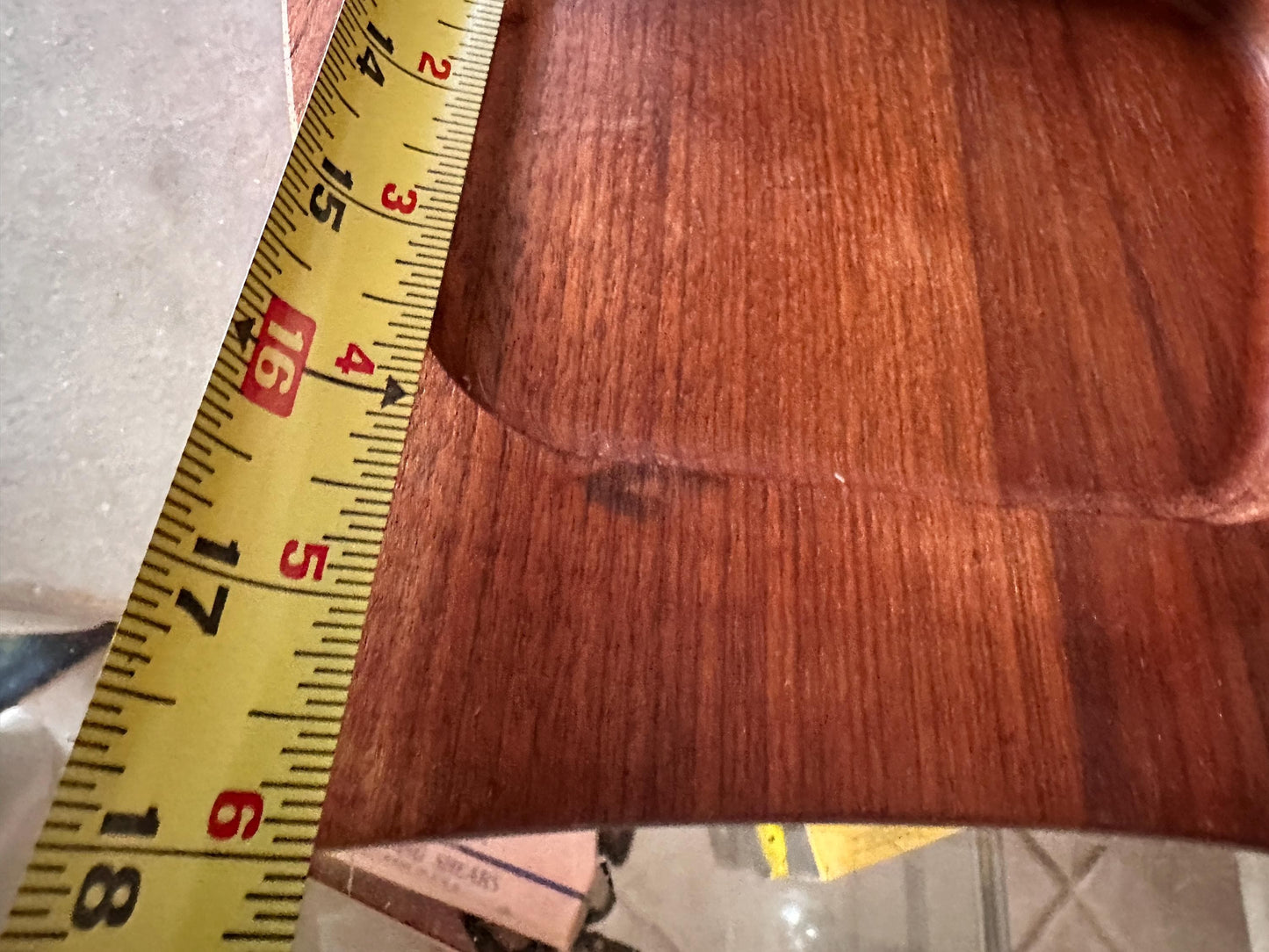 Wyncraft Teak Charcuterie Board with Cheese Knife – Mid-Century Modern Serving Tray