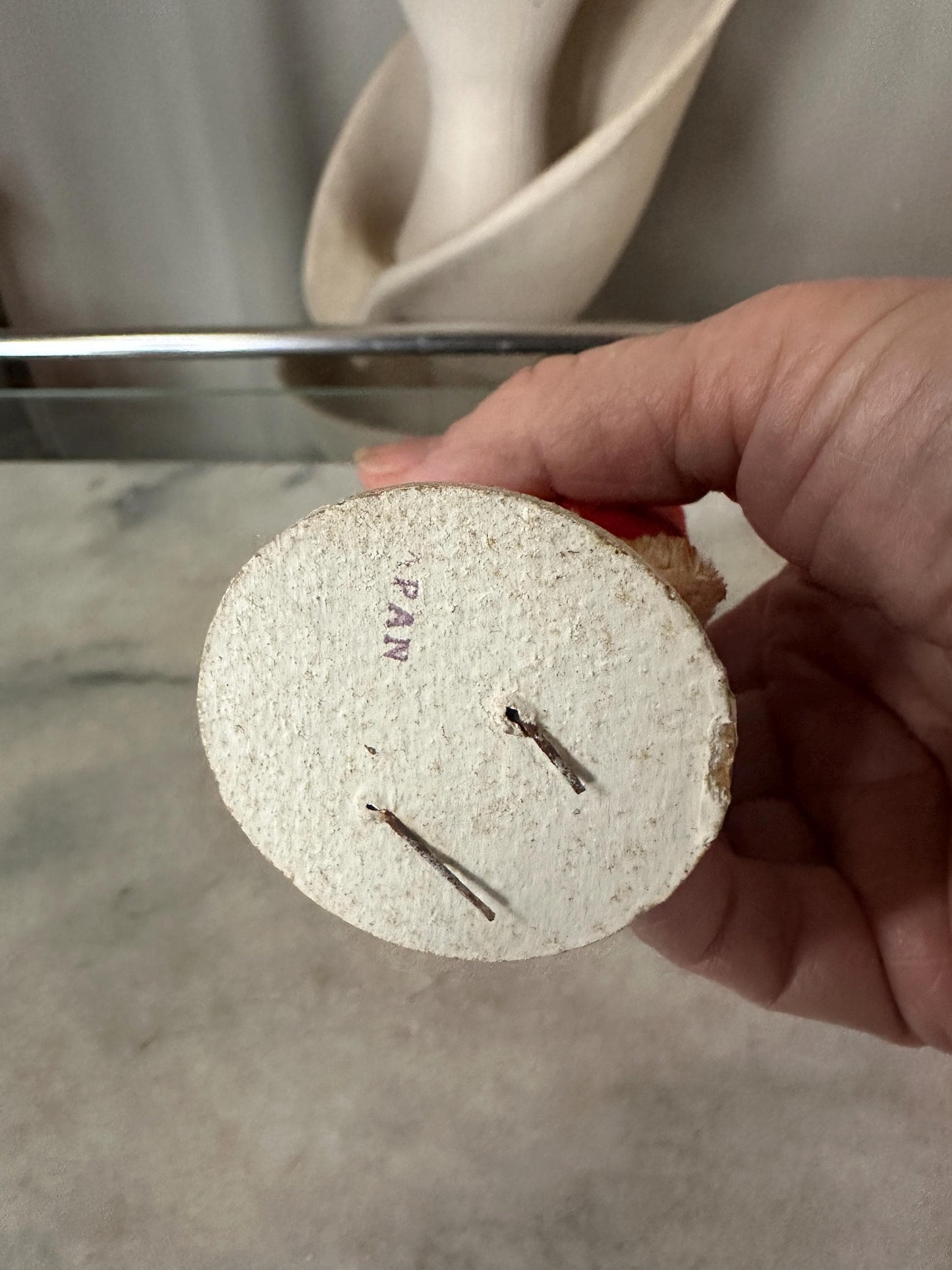 Antique Felt & Spun Cotton Christmas Santa Clau