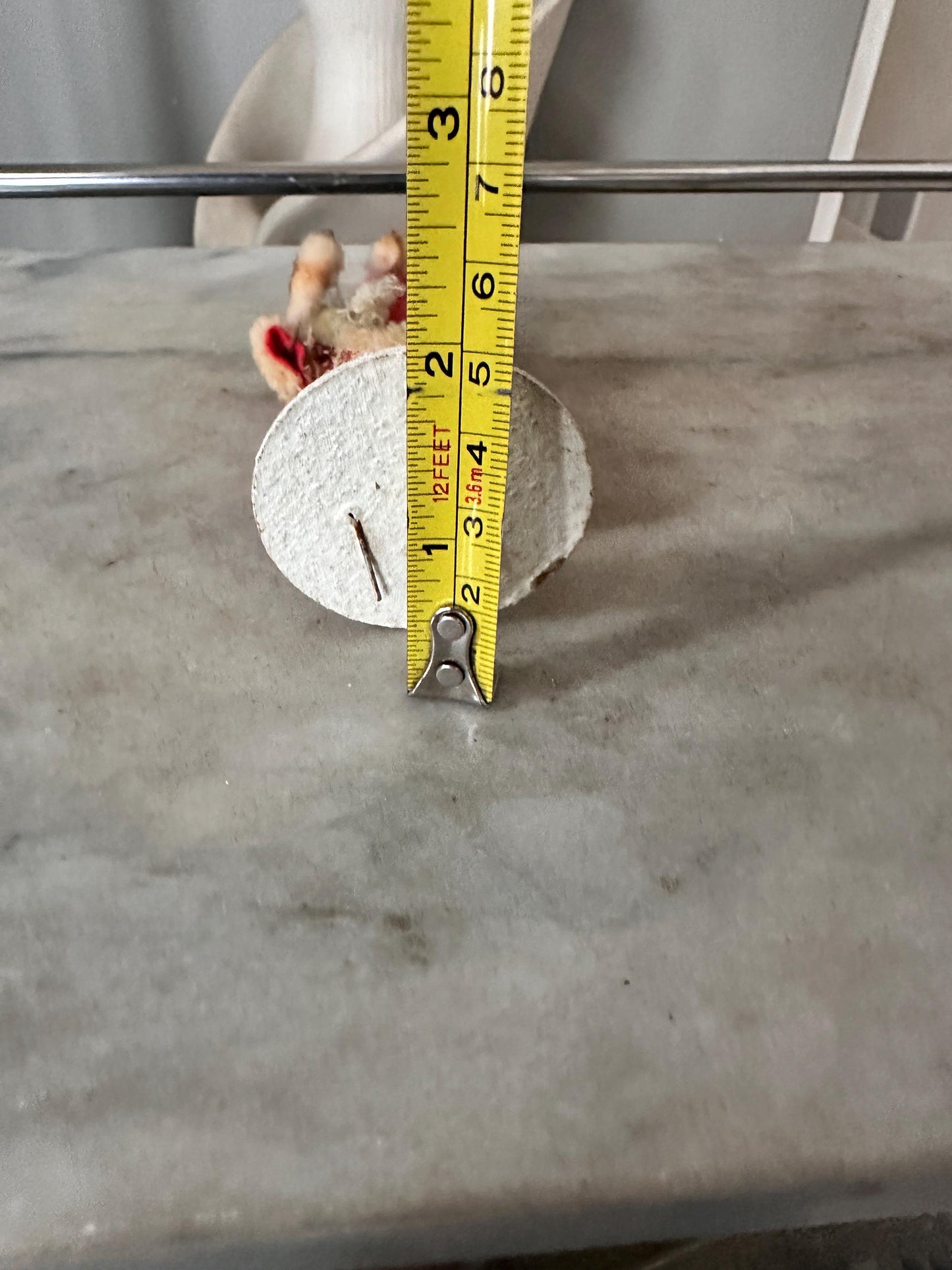 Antique Felt & Spun Cotton Christmas Santa Clau