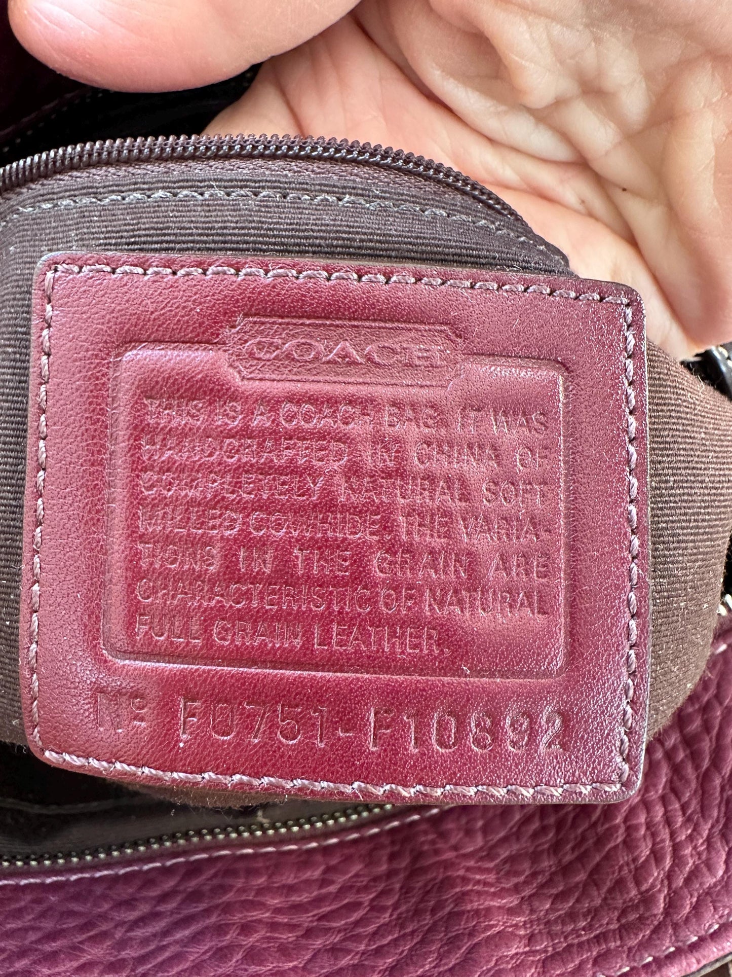 Vintage Chelsea Top Handle Handbag | Burgundy Pebbled Leather Purse | Structured 1980s-1990s Bag