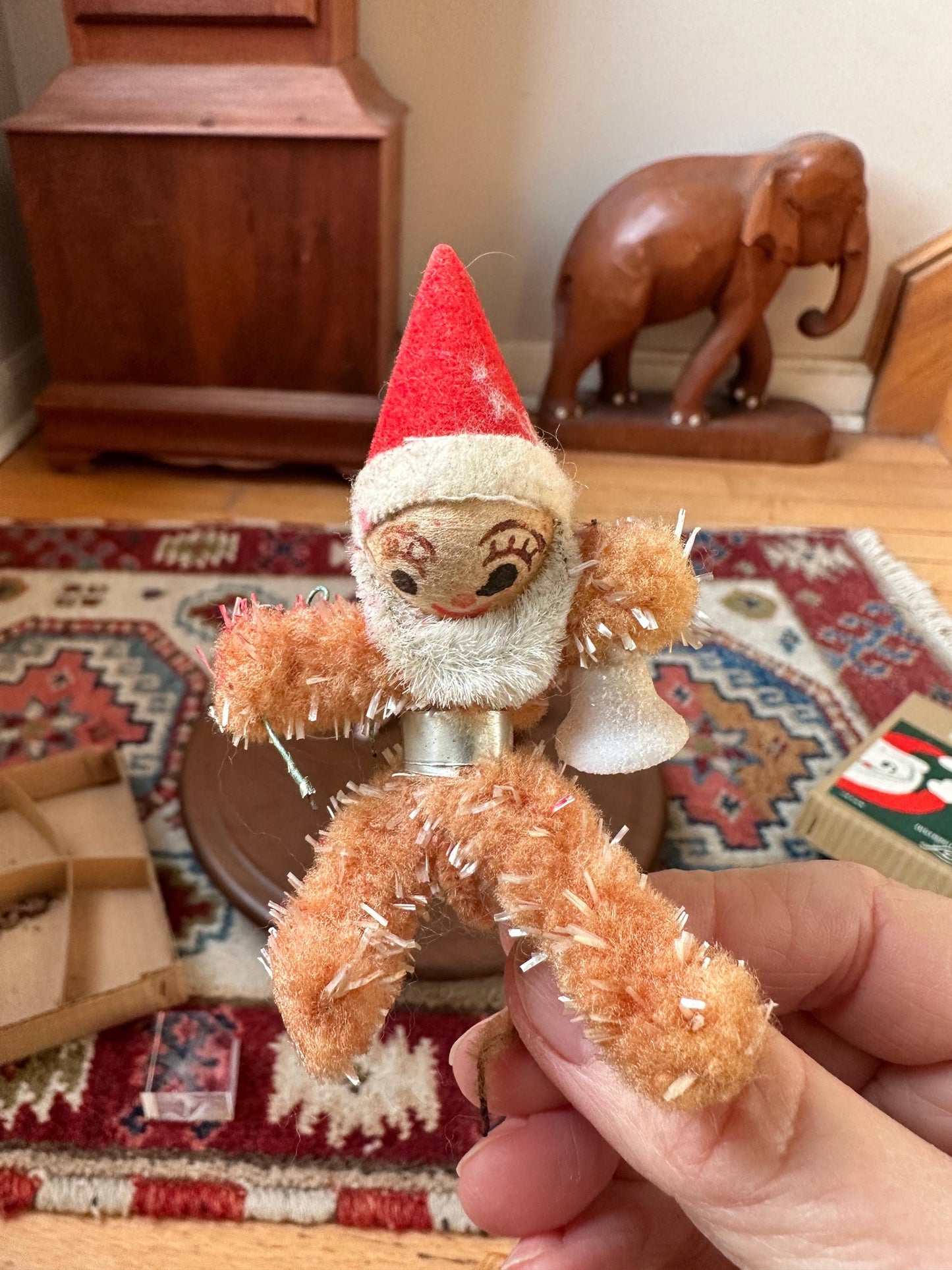 Vintage Dexter's Chenille Christmas Figures | LeeWards Japan 1950s-60s Santa Angels Snowman