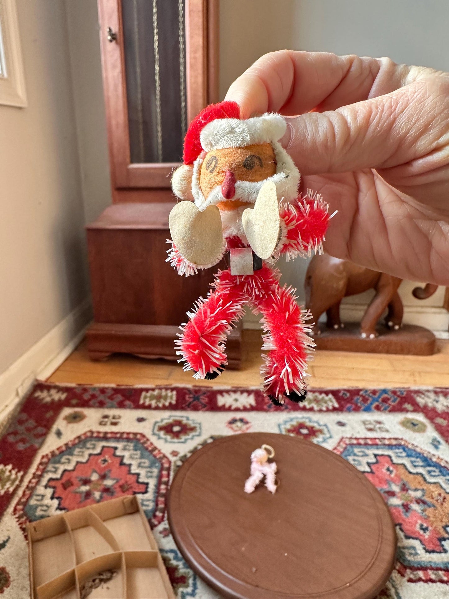 Vintage Dexter's Chenille Christmas Figures | LeeWards Japan 1950s-60s Santa Angels Snowman