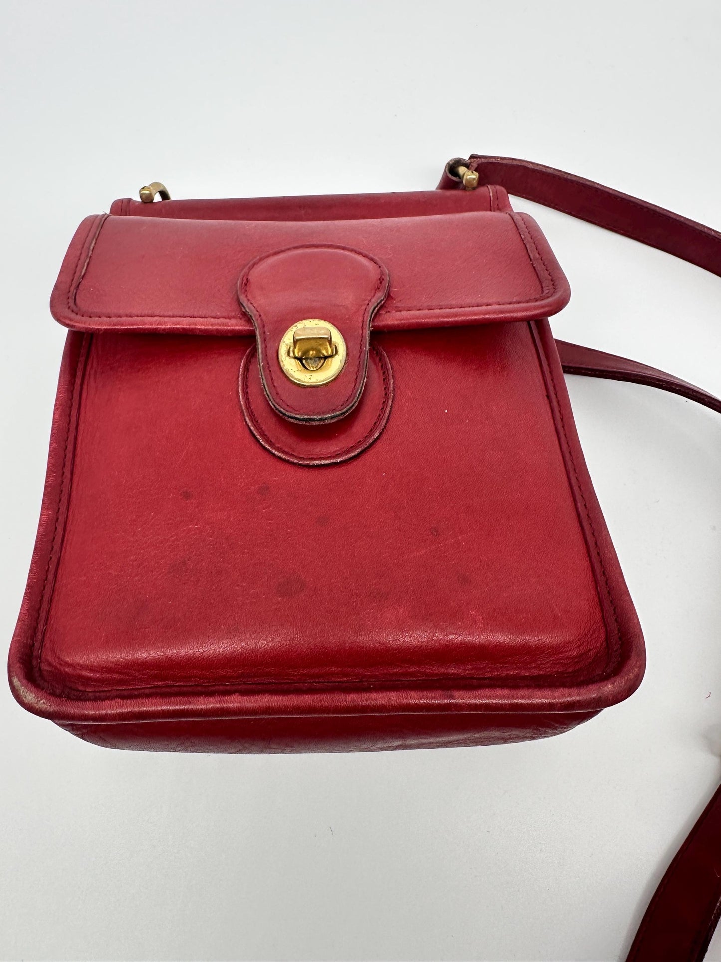COACH Vintage Red Murphy Shoulder Crossbody Bag USA 9930 RARE | Creed/Setial Number Present