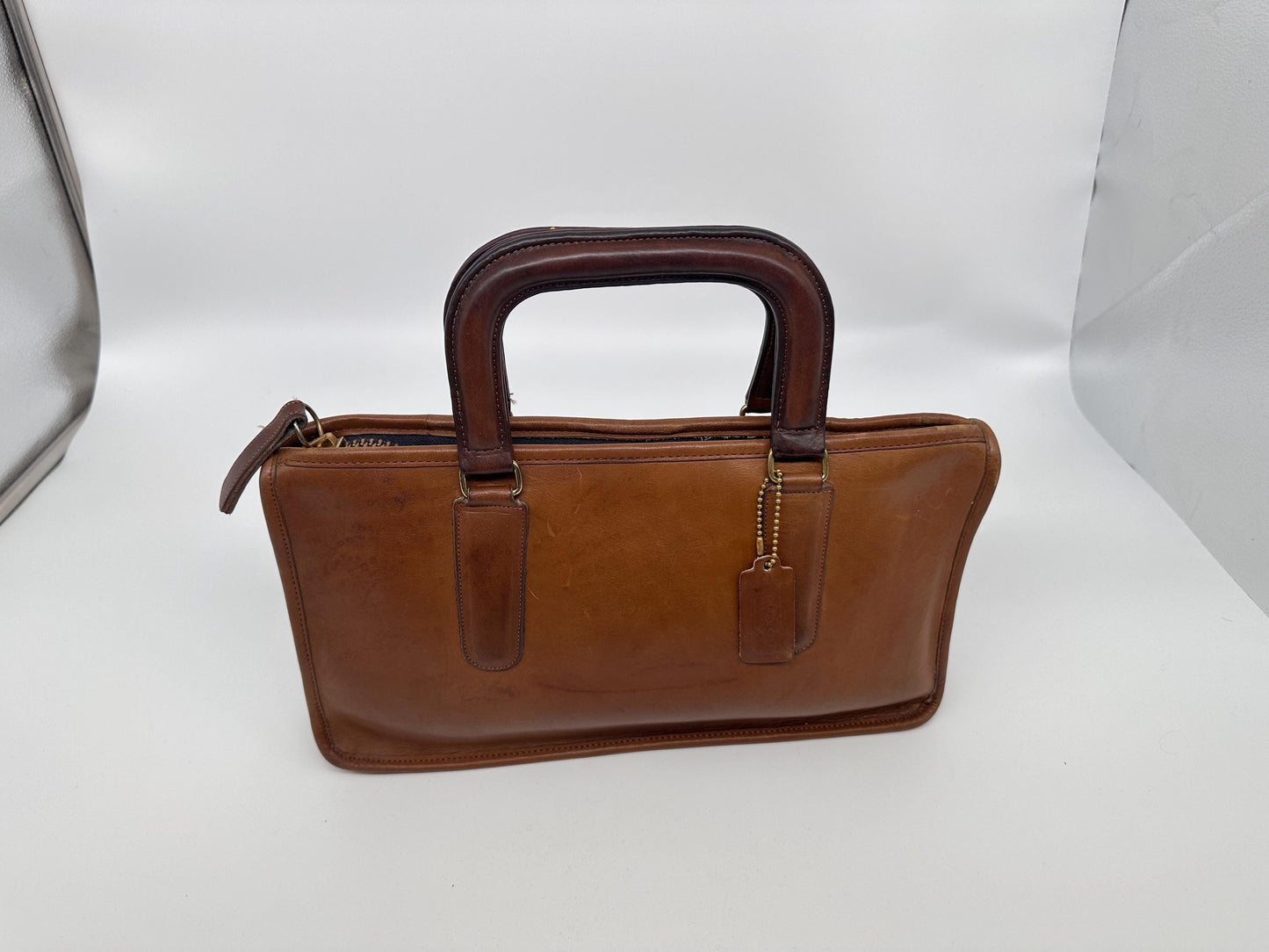 Bonnie Cashin Coach Slim Satchel | Vintage Glove-Tanned Leather Handbag 282-8916