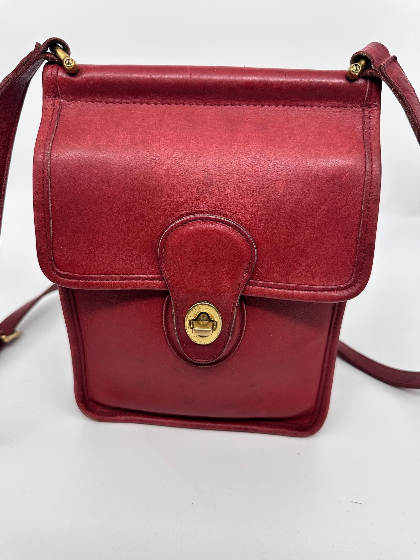 COACH Vintage Red Murphy Shoulder Crossbody Bag USA 9930 RARE | Creed/Setial Number Present