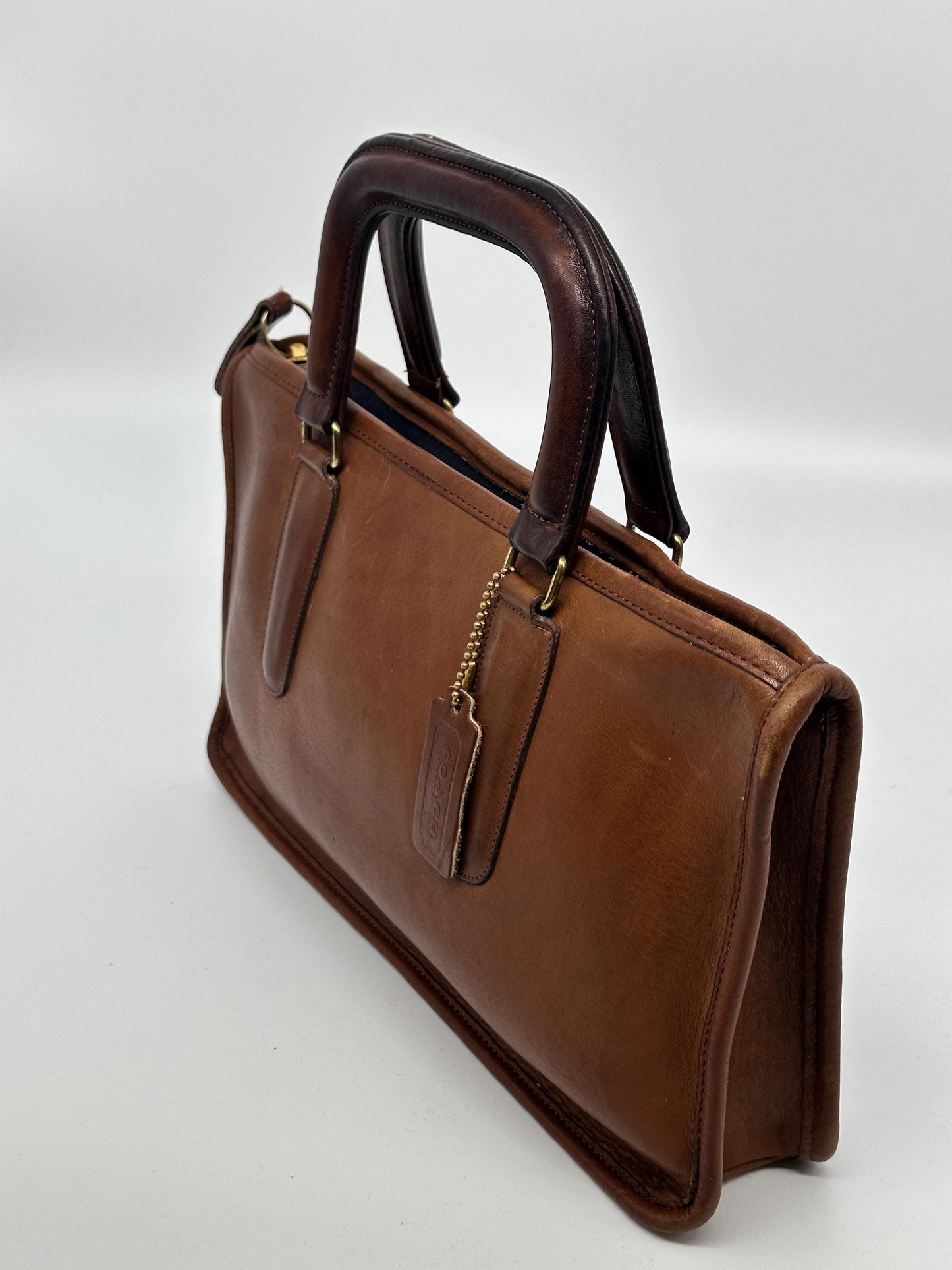 Bonnie Cashin Coach Slim Satchel | Vintage Glove-Tanned Leather Handbag 282-8916